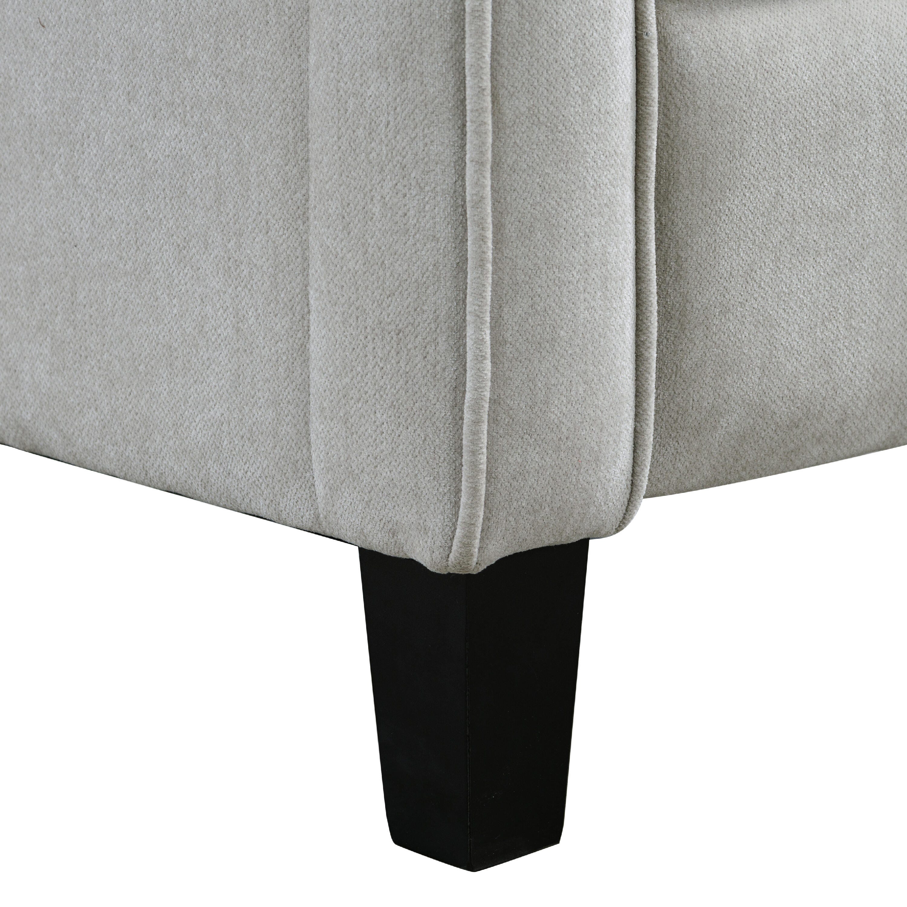 Relax-A-Lounger Shephard Manual Recliner, Light Gray, large
