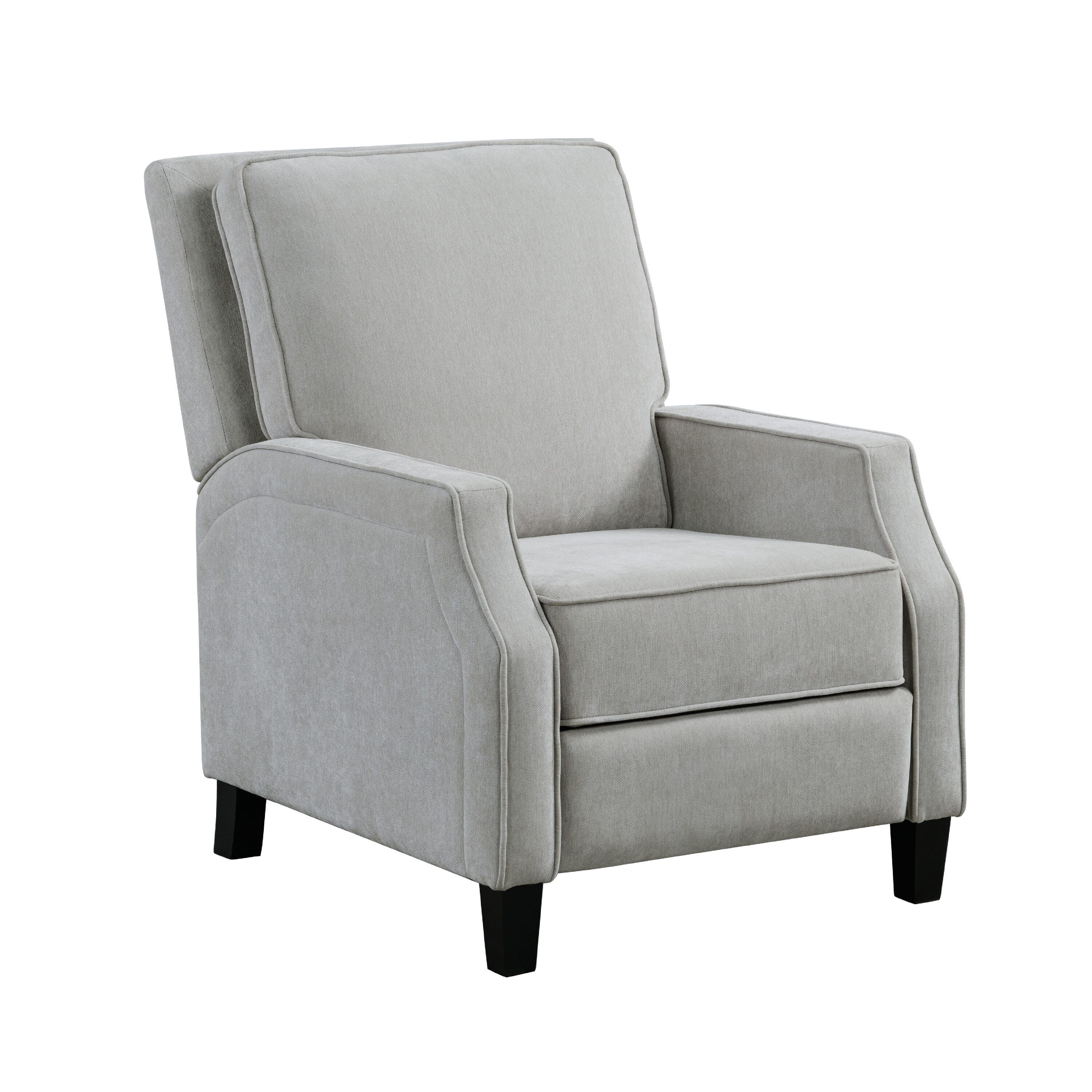 Relax-A-Lounger Shephard Manual Recliner, Light Gray, large