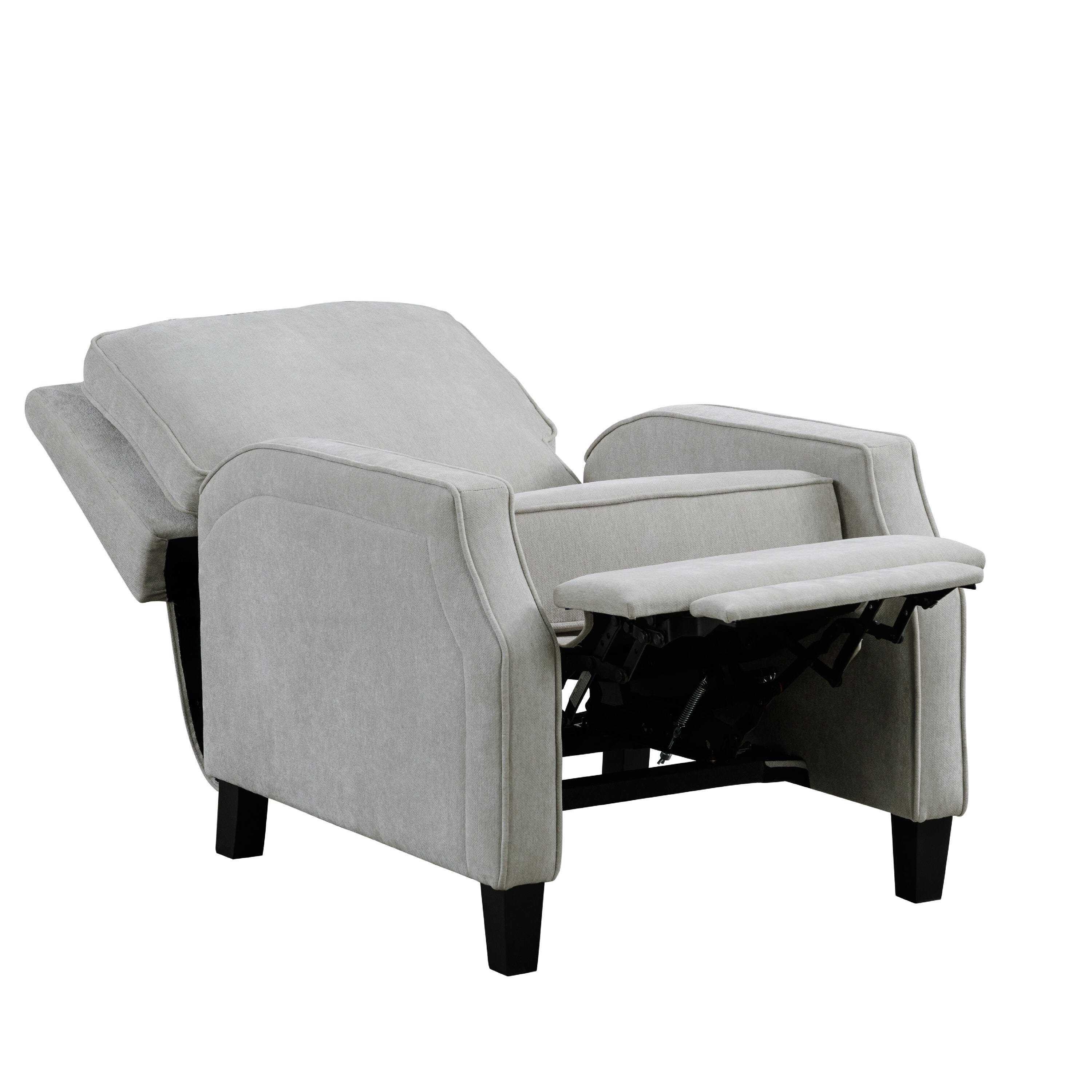 Relax-A-Lounger Shephard Manual Recliner, Light Gray, large
