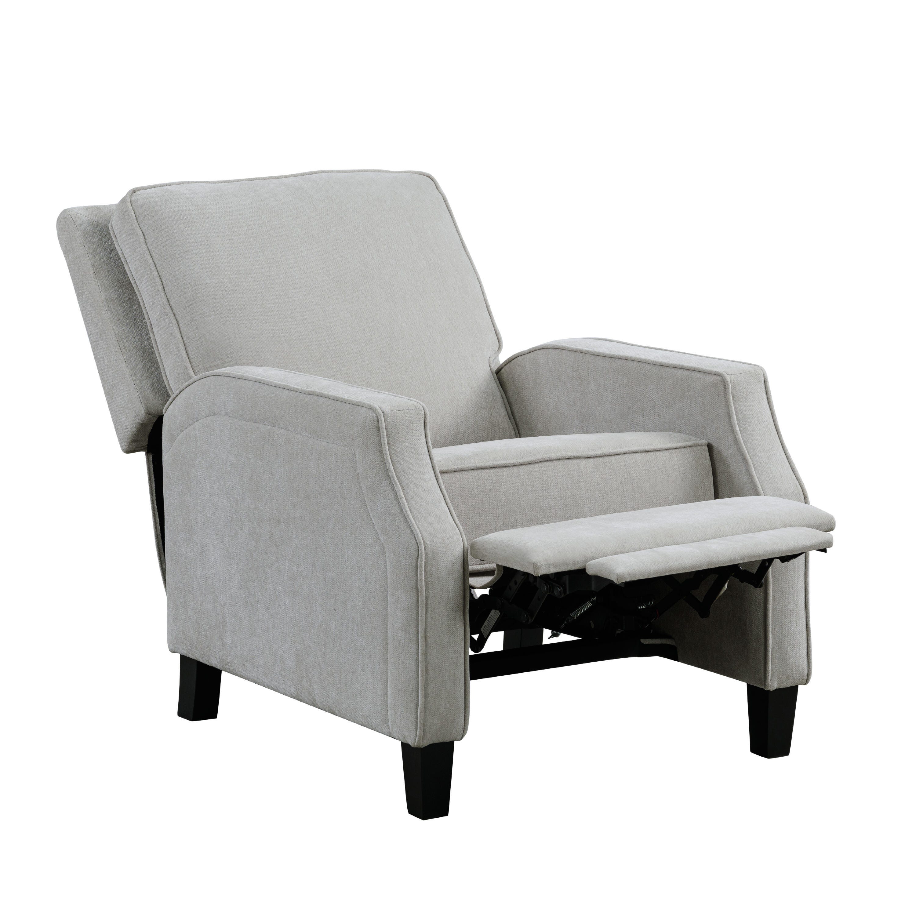 Relax-A-Lounger Shephard Manual Recliner, Light Gray, large