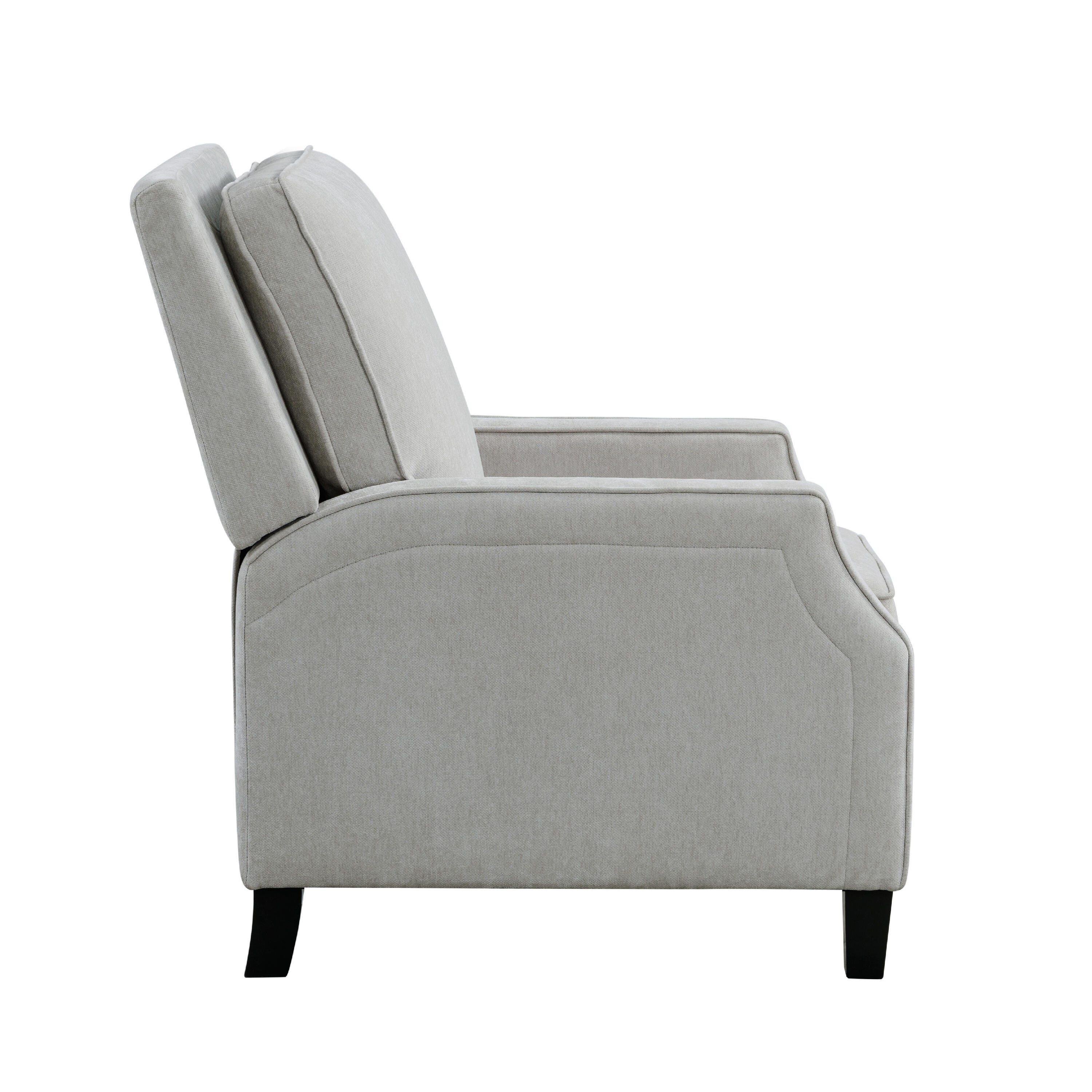 Relax-A-Lounger Shephard Manual Recliner, Light Gray, large