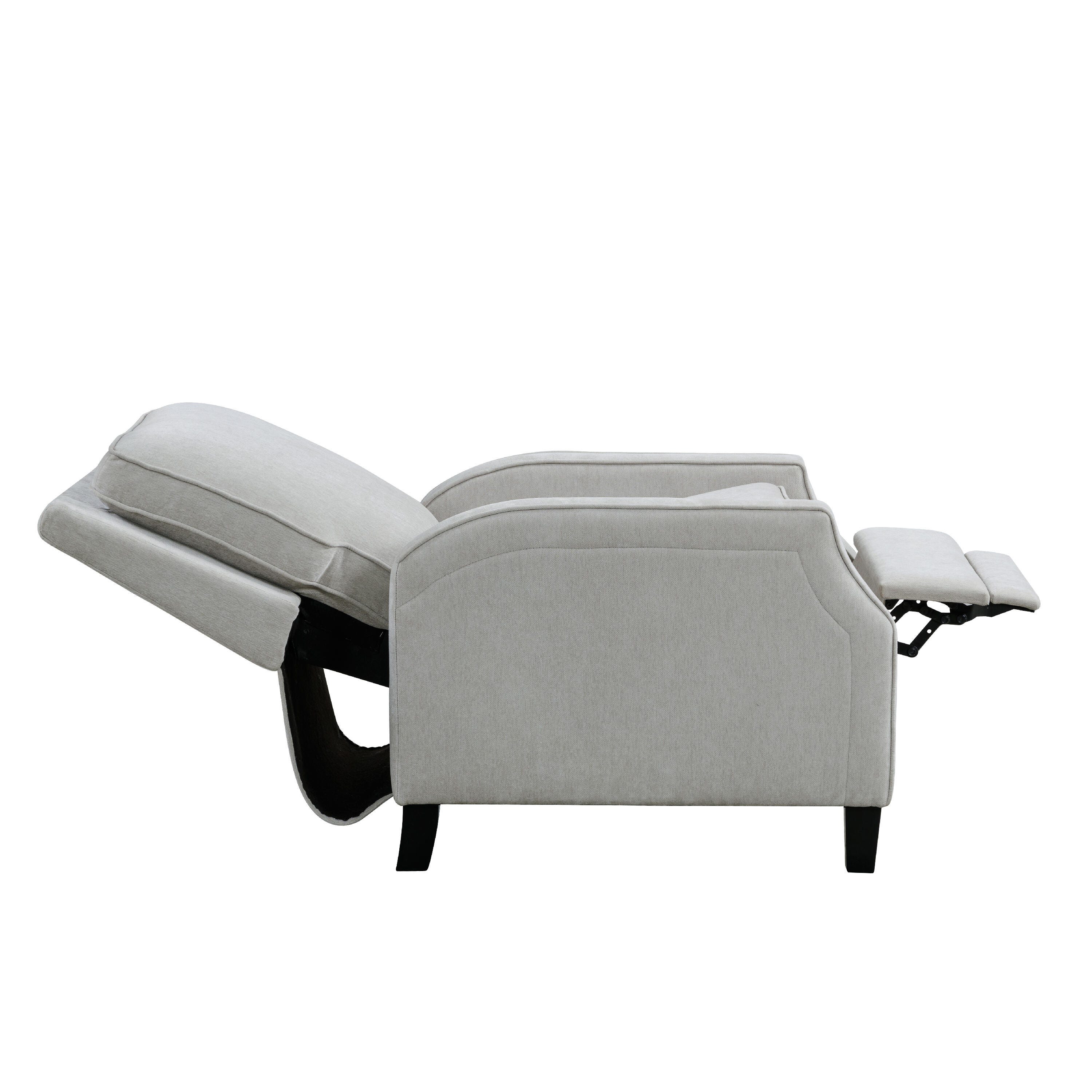 Relax-A-Lounger Shephard Manual Recliner, Light Gray, large