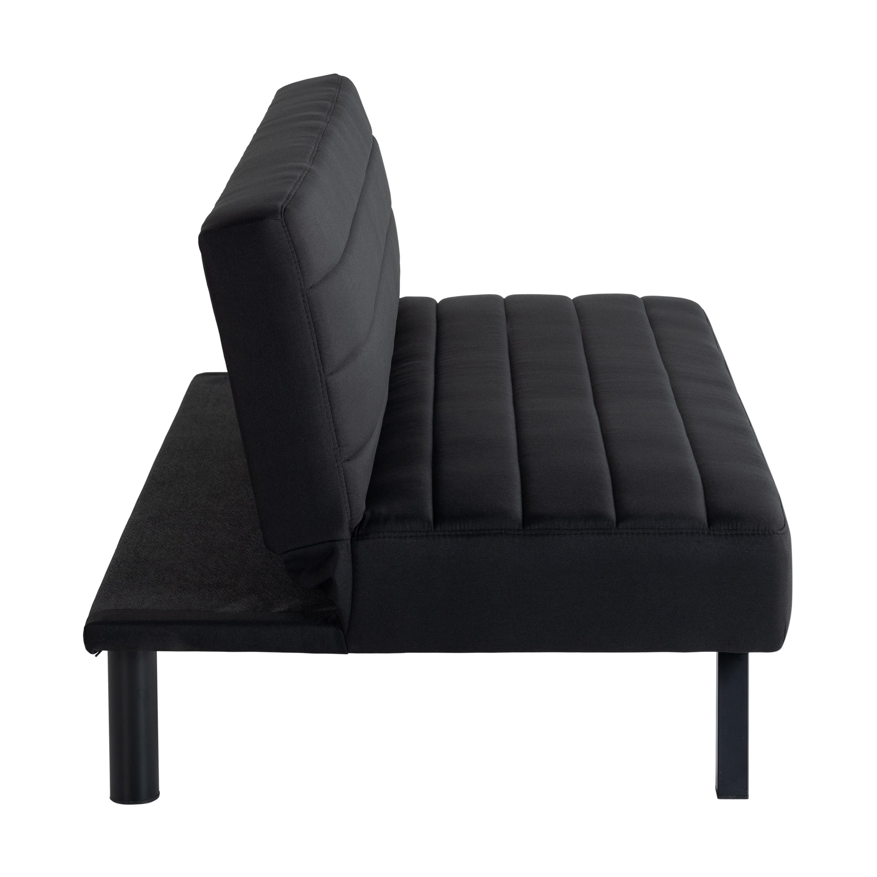 Serta Denton Futon, Black, large
