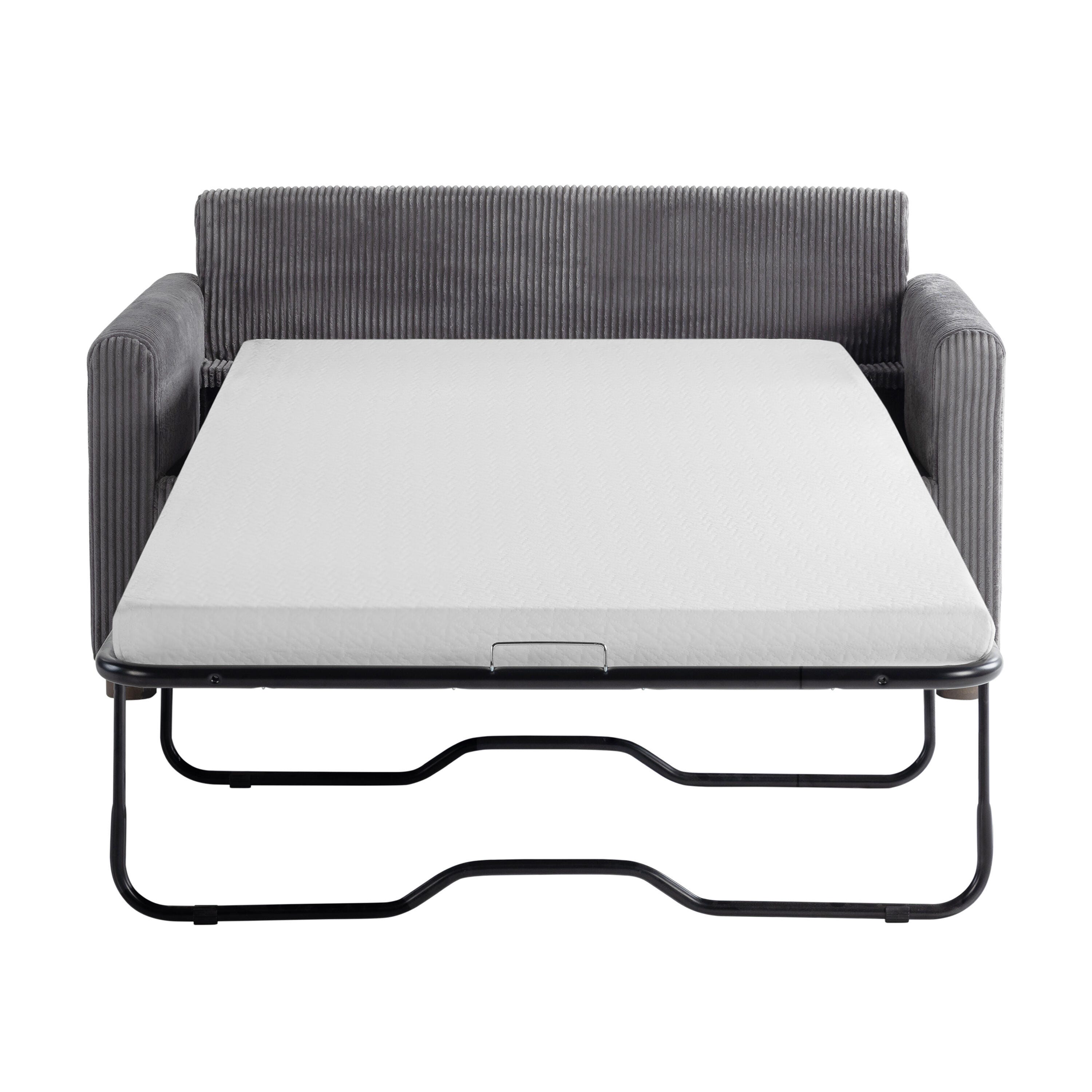 Serta Draper Twin Sofa Sleeper, Grey, large