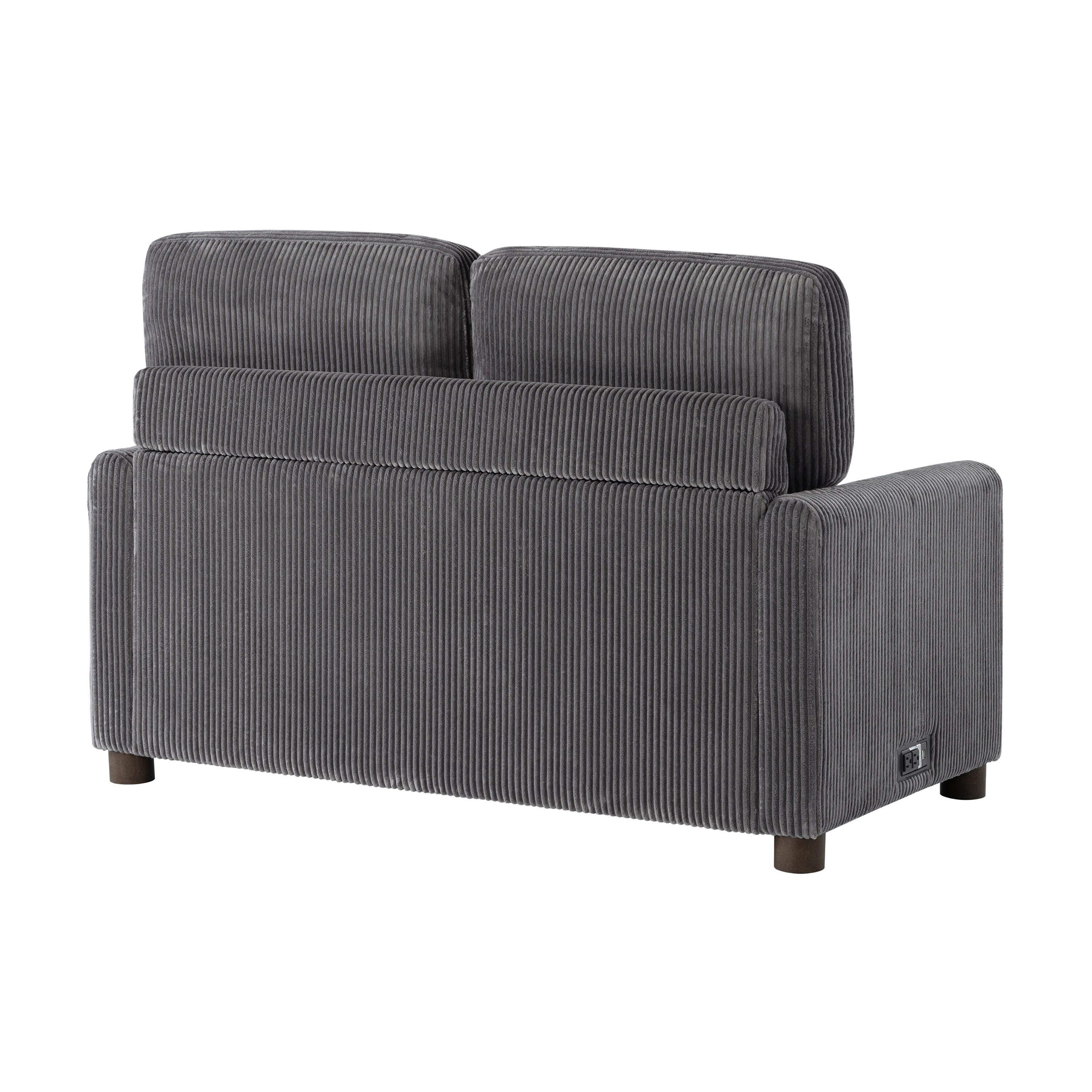 Serta Draper Twin Sofa Sleeper, Grey, large