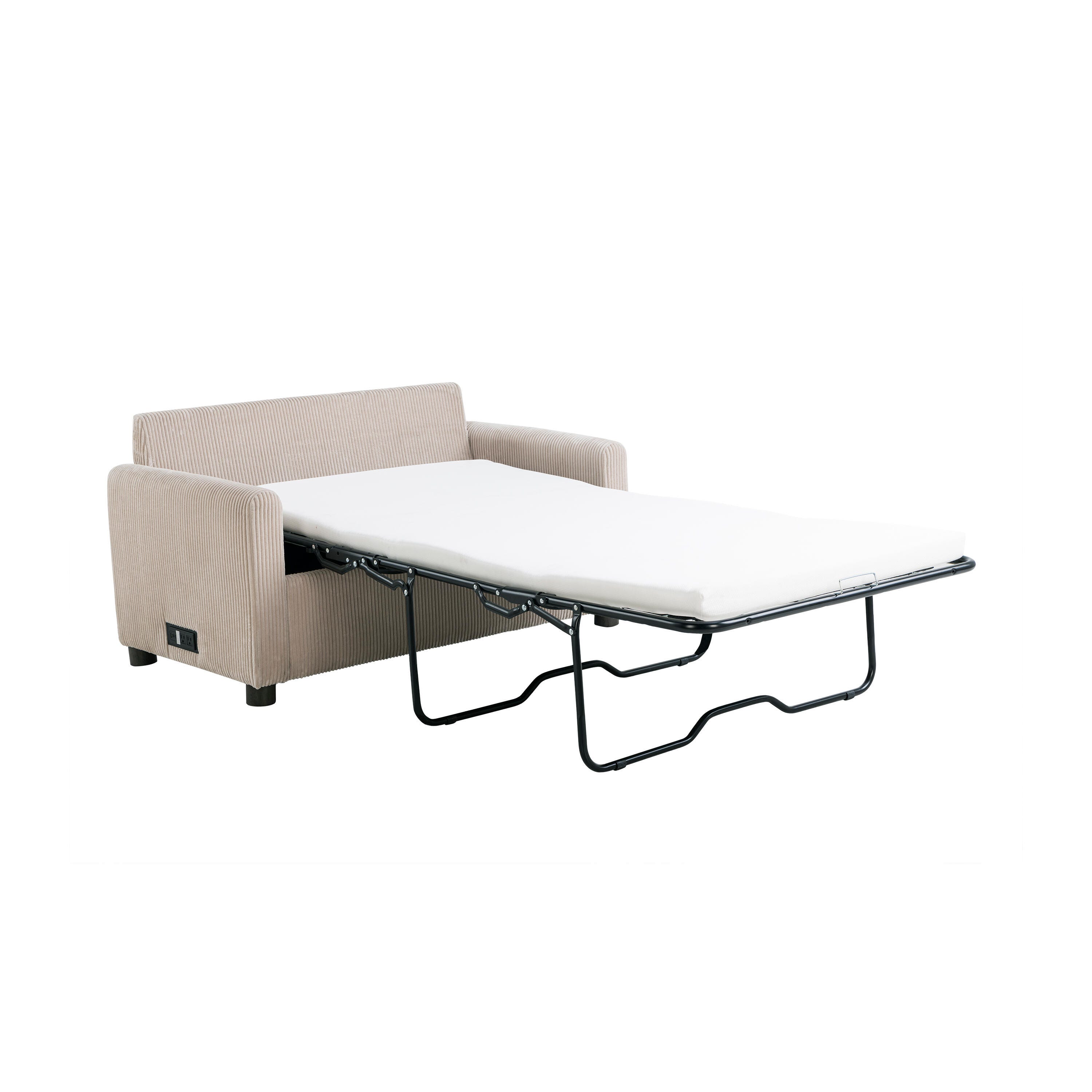 Serta Draper Twin Sofa Sleeper, Beige, large