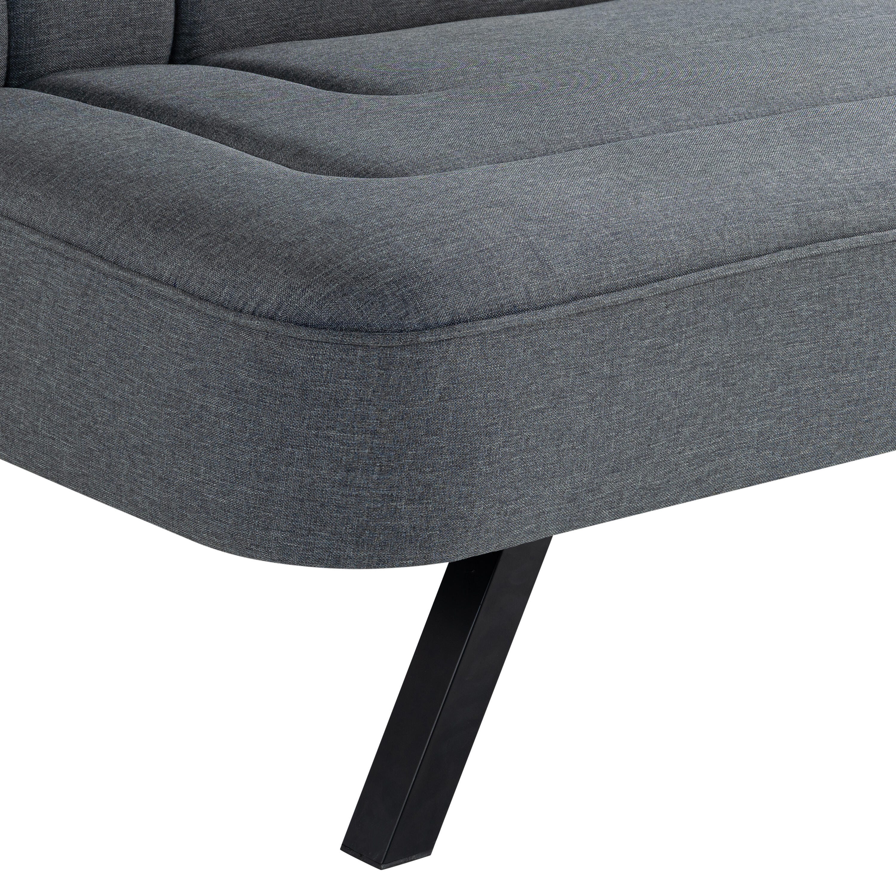 Serta Fenton Futon, Charcoal, large