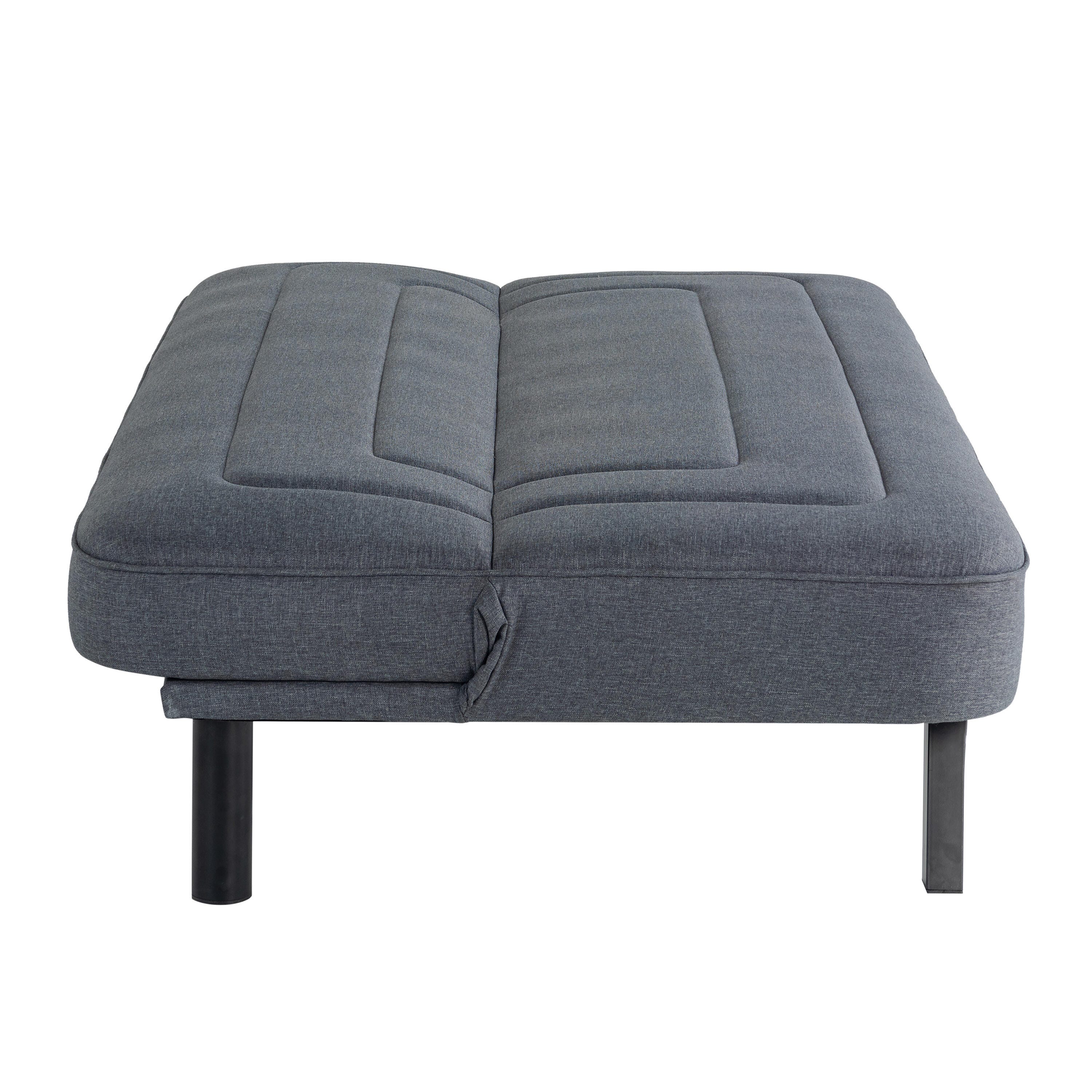 Serta Fenton Futon, Charcoal, large