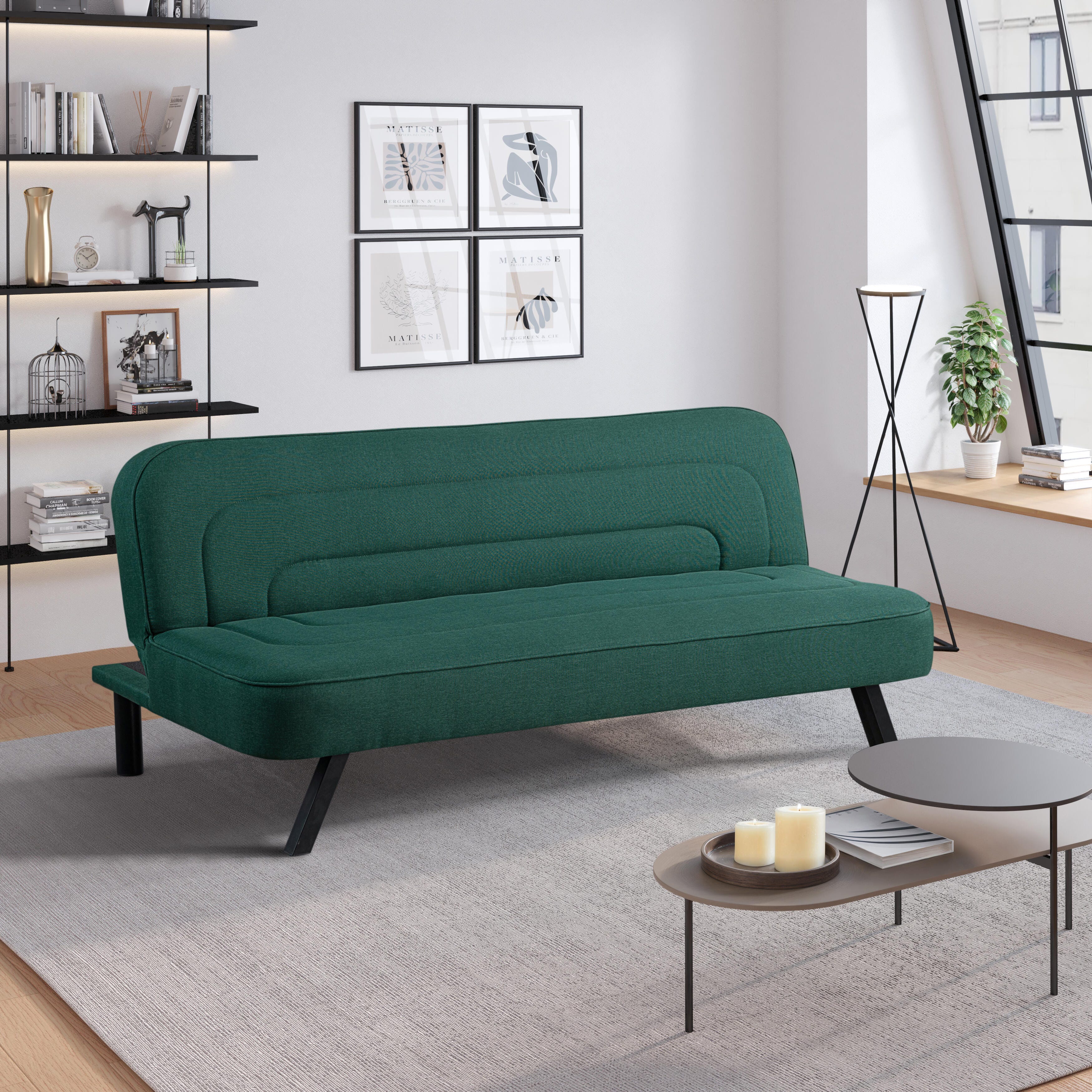 Serta Fenton Futon, Green, rollover