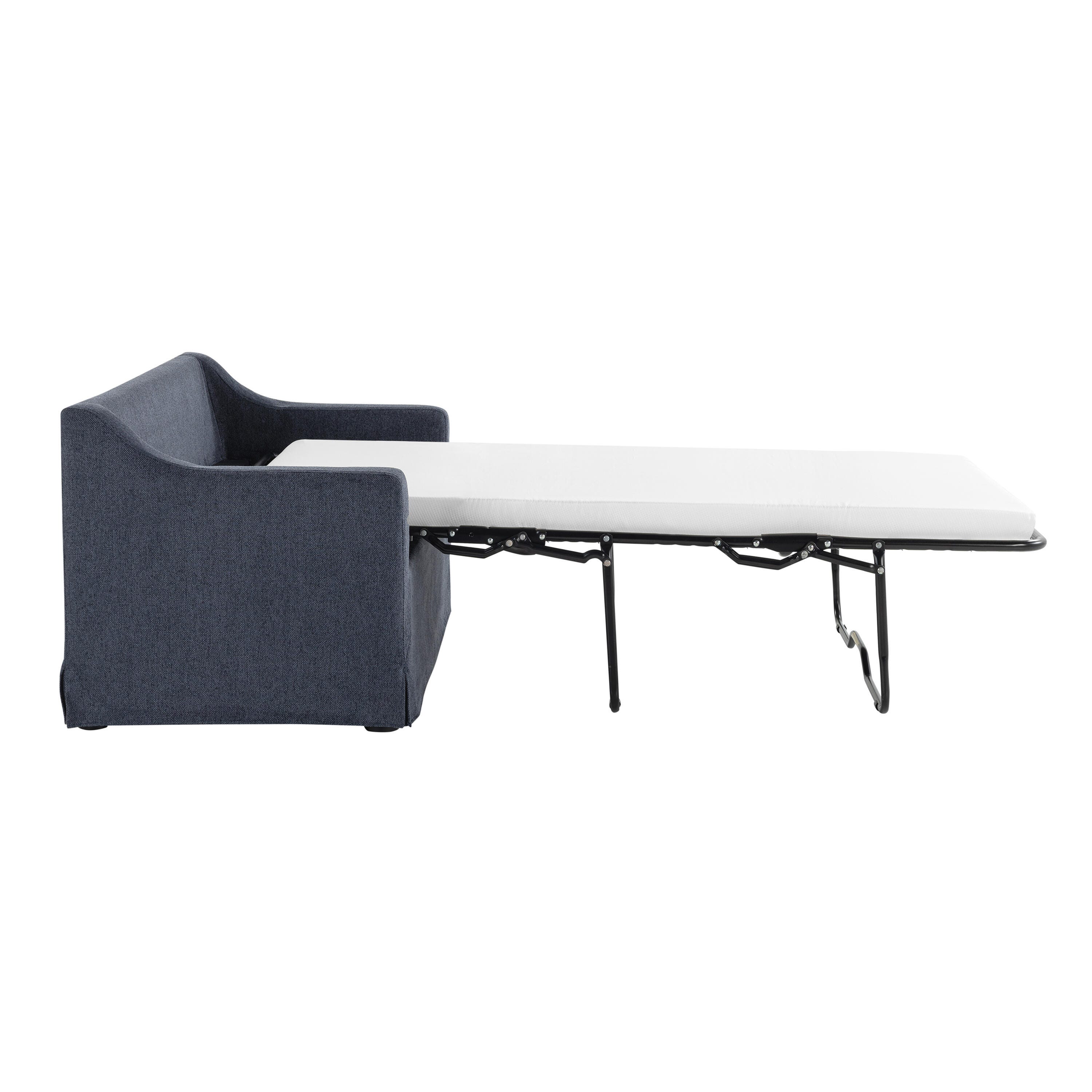 Serta Hailey Twin Sofa Sleeper, Navy, large