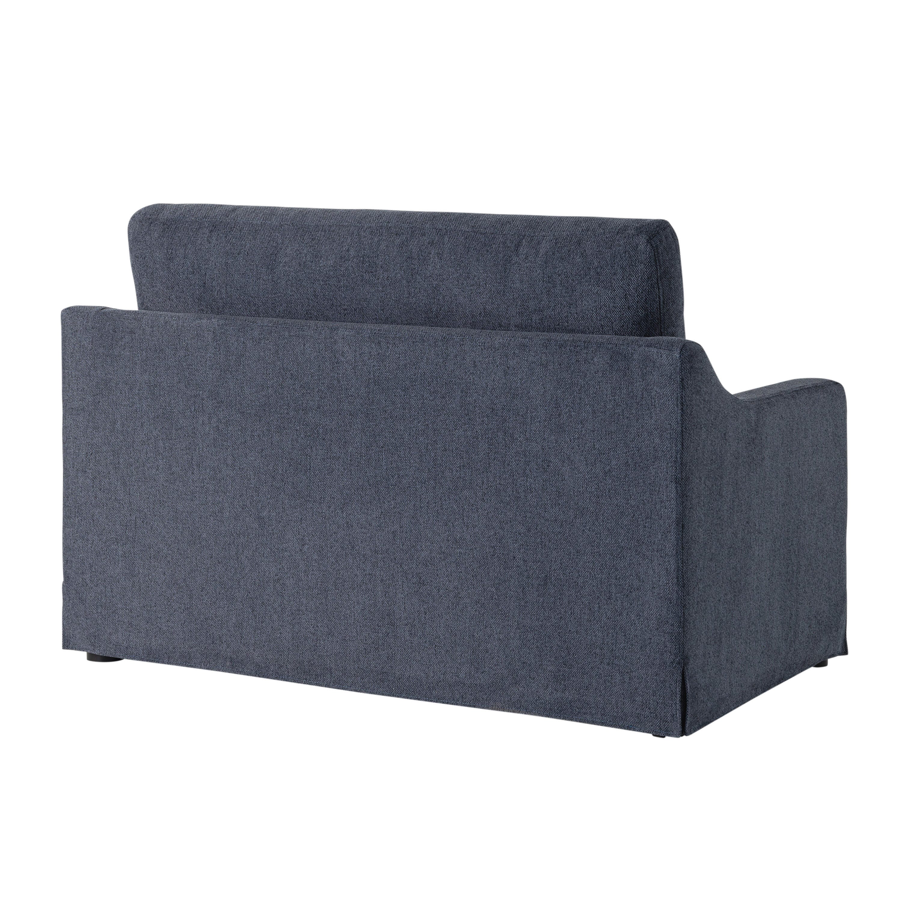 Serta Hailey Twin Sofa Sleeper, Navy, large