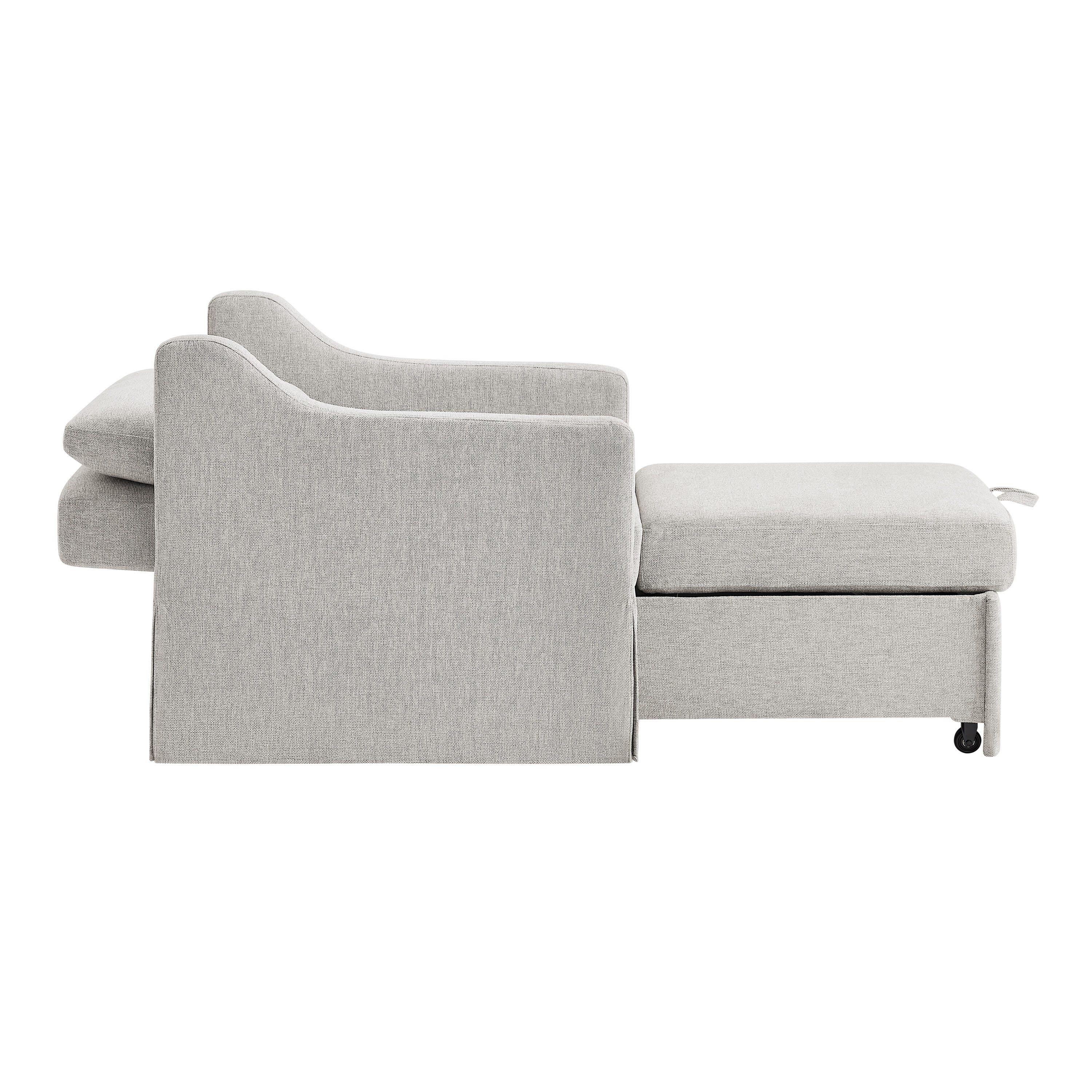 Serta Henley Single Sleeper Chair, Gray, large