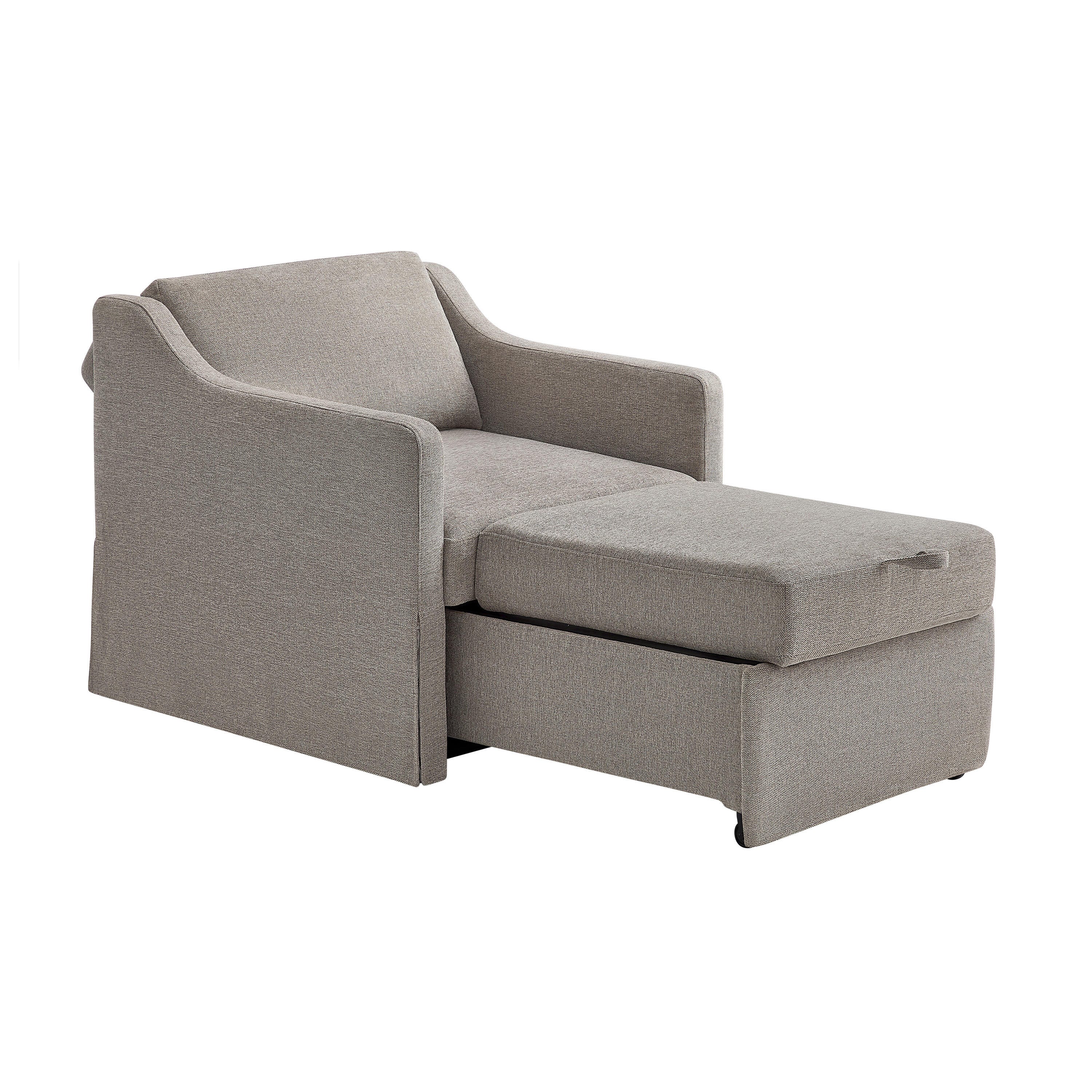 Serta Henley Single Sleeper Chair, Flax, large