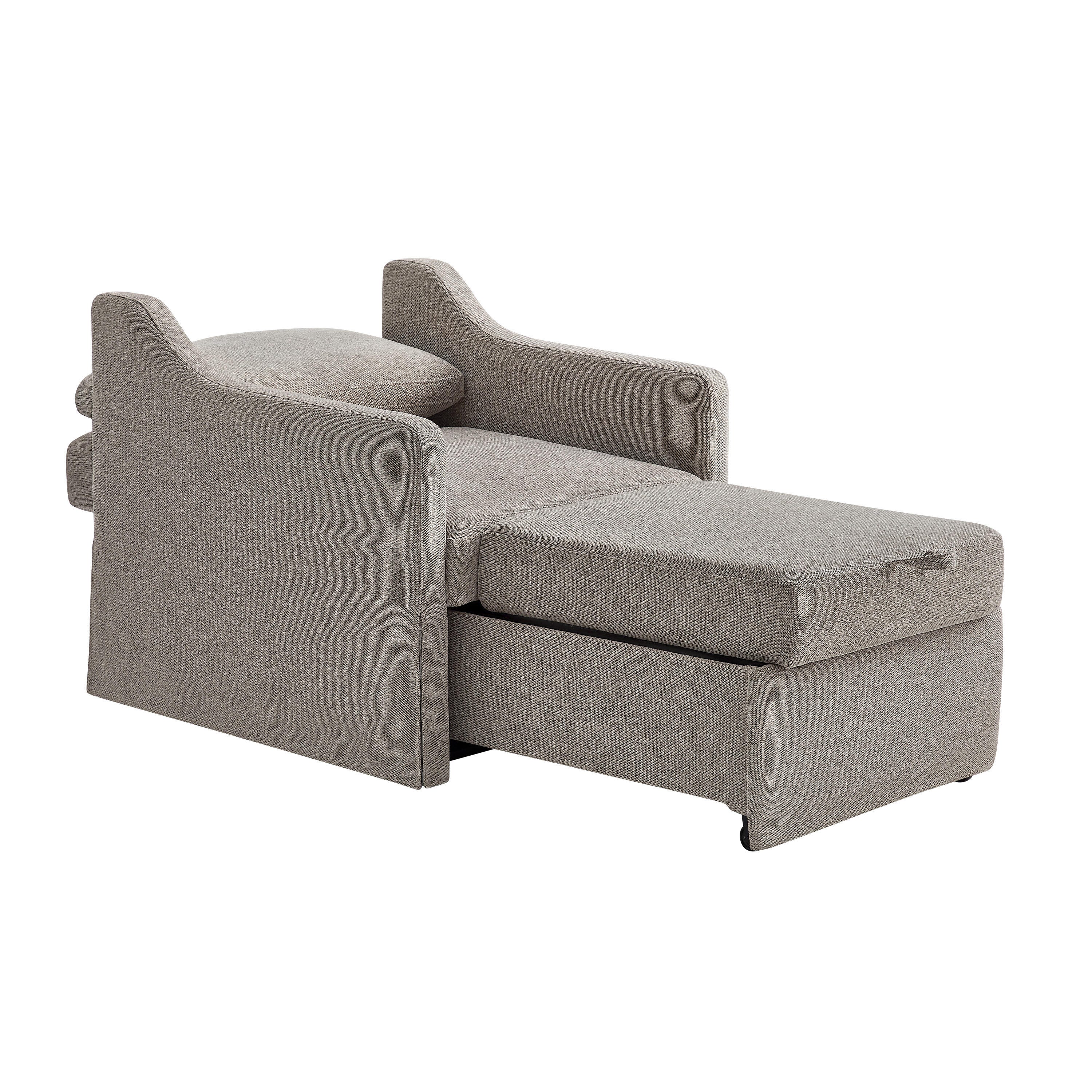 Serta Henley Single Sleeper Chair, Flax, large