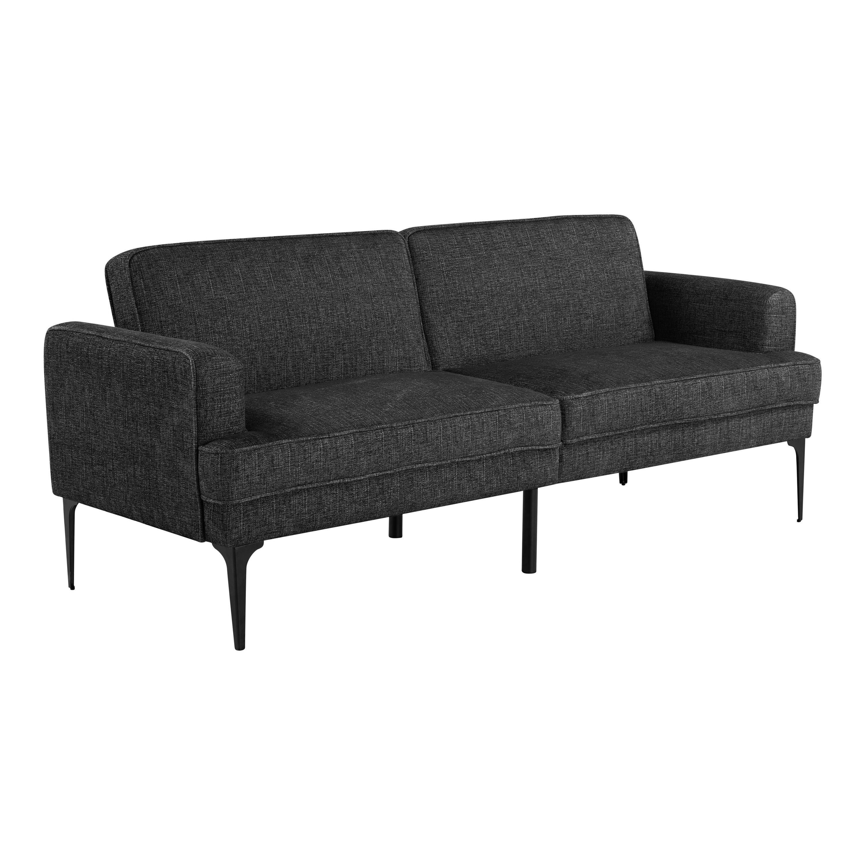 Serta Preston Futon, Black, large