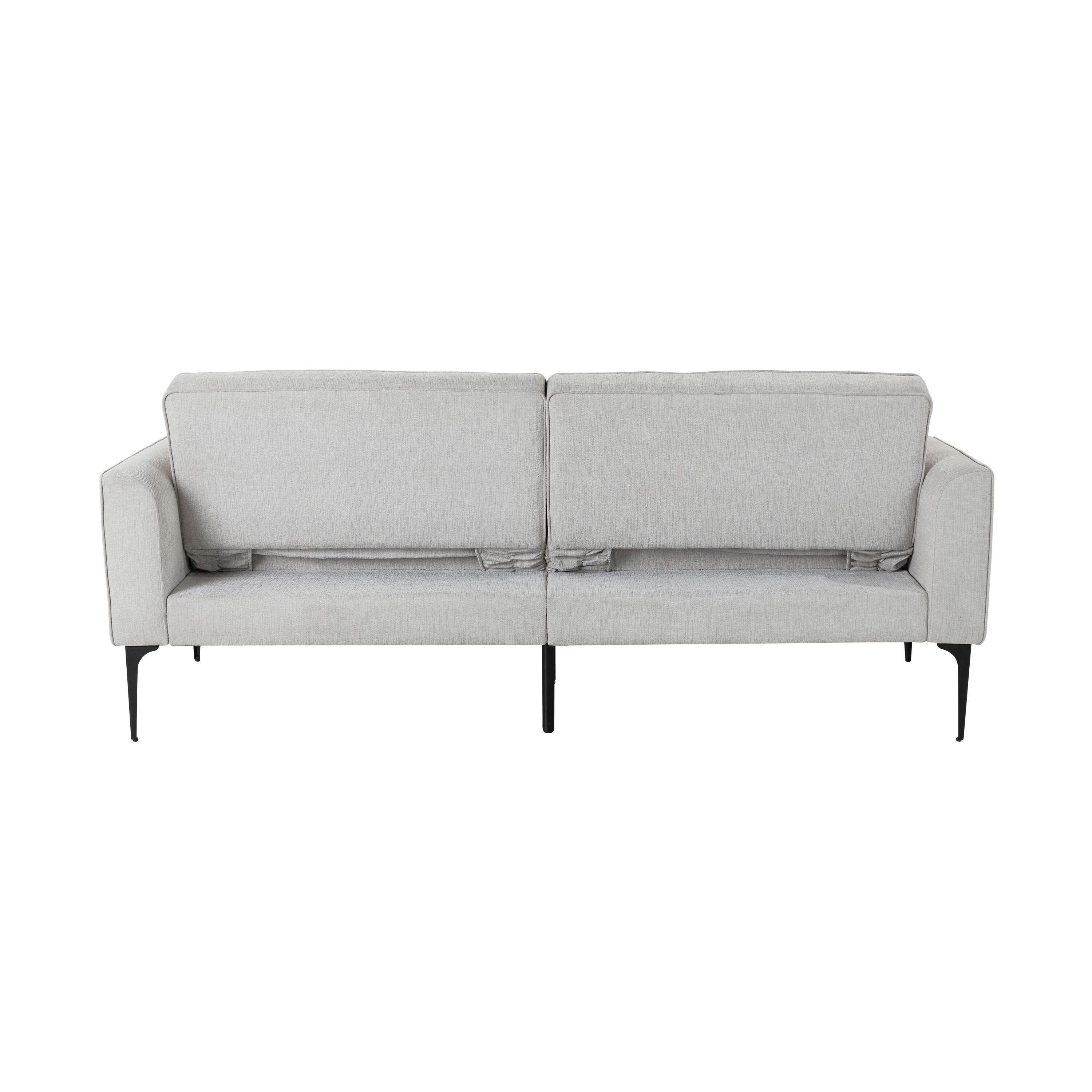 Serta Preston Futon, Light Gray, large