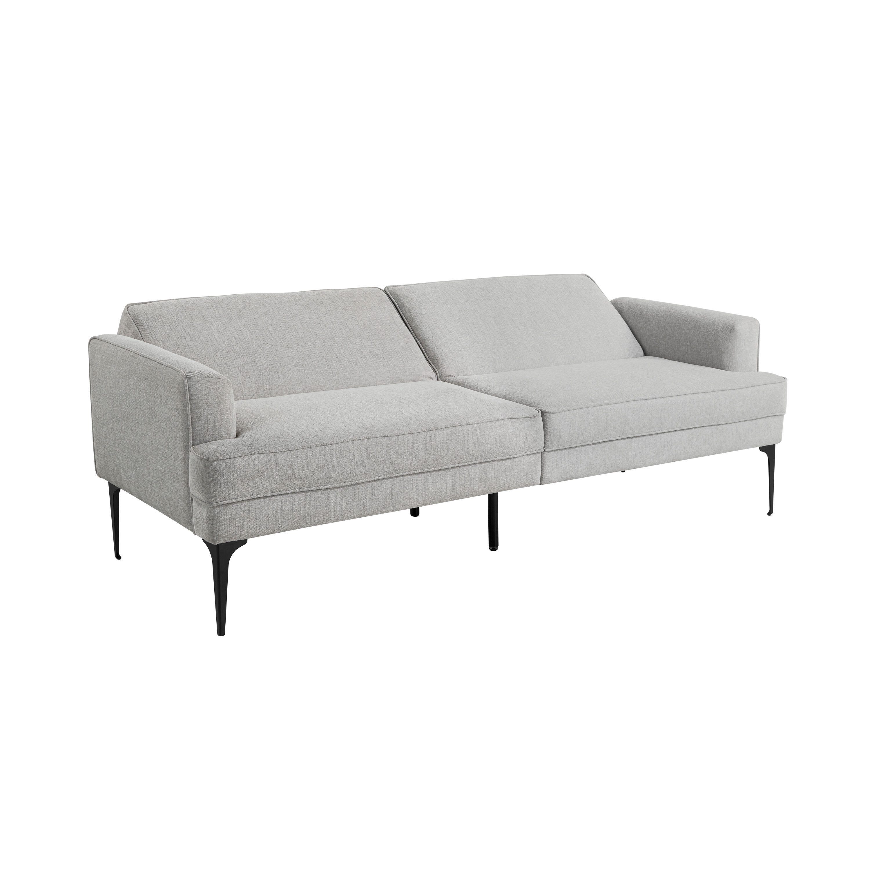 Serta Preston Futon, Light Gray, large