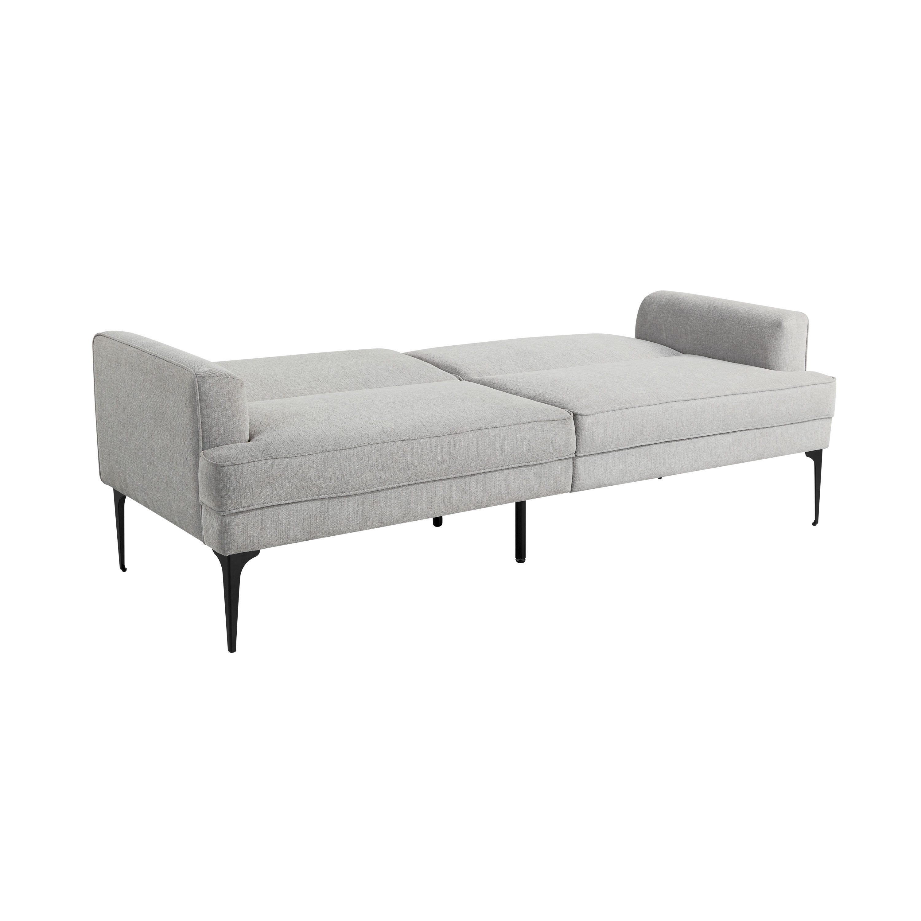 Serta Preston Futon, Light Gray, large