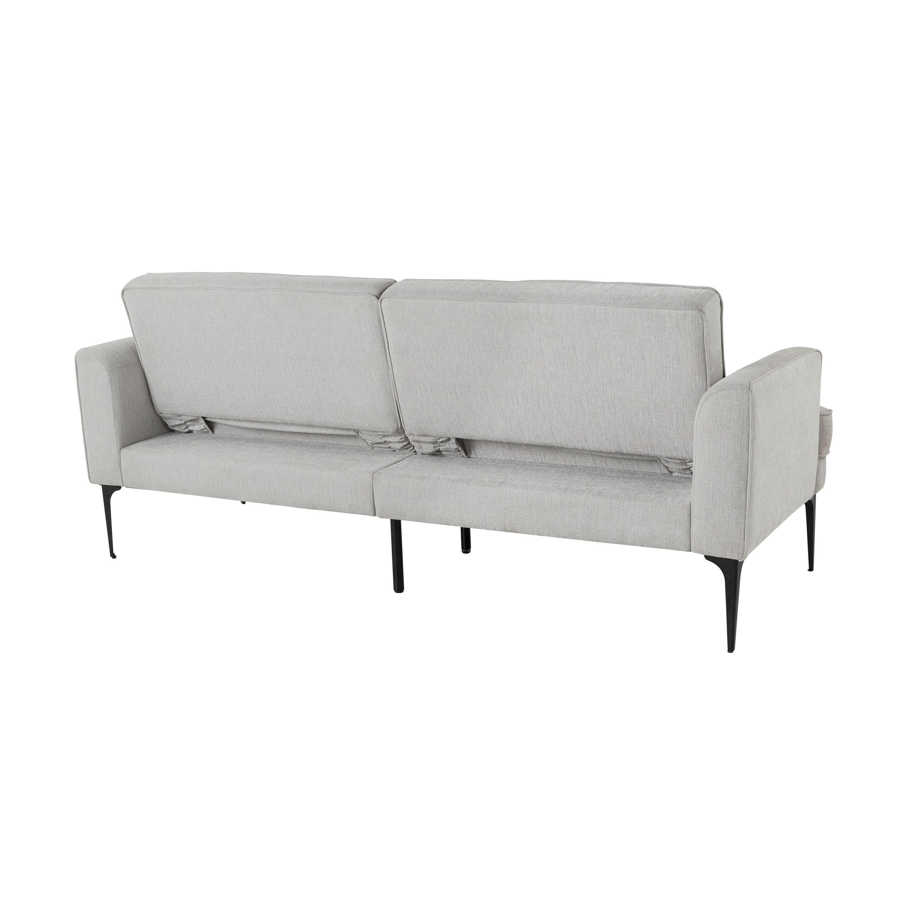 Serta Preston Futon, Light Gray, large