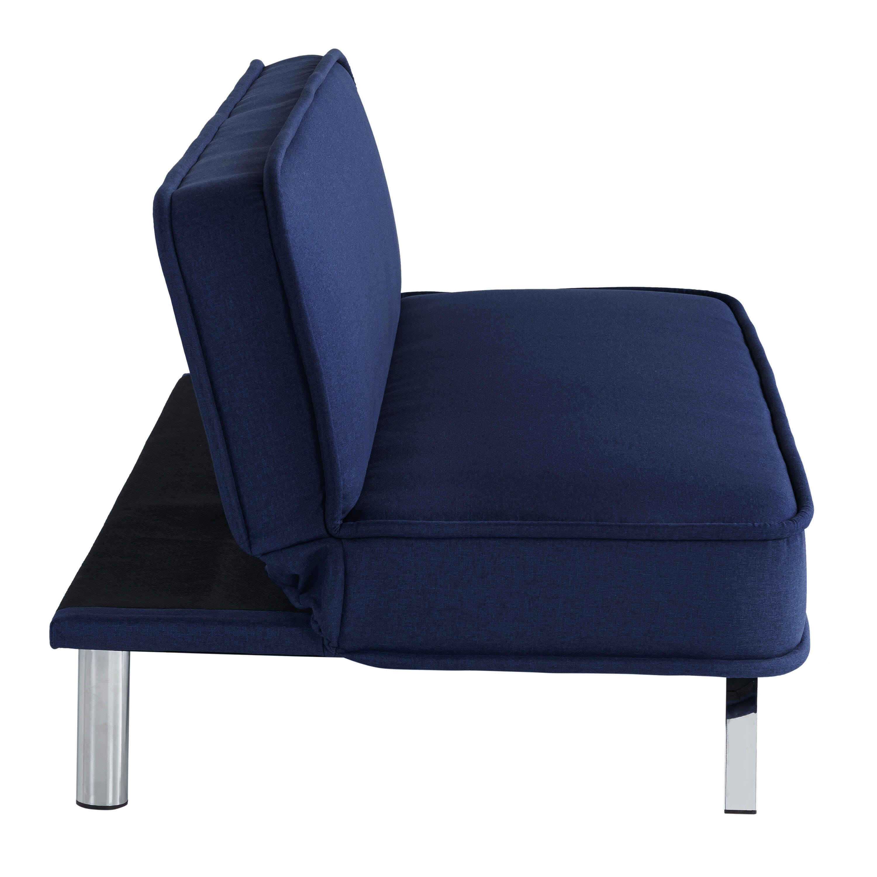 Serta Trent Futon, Navy, large