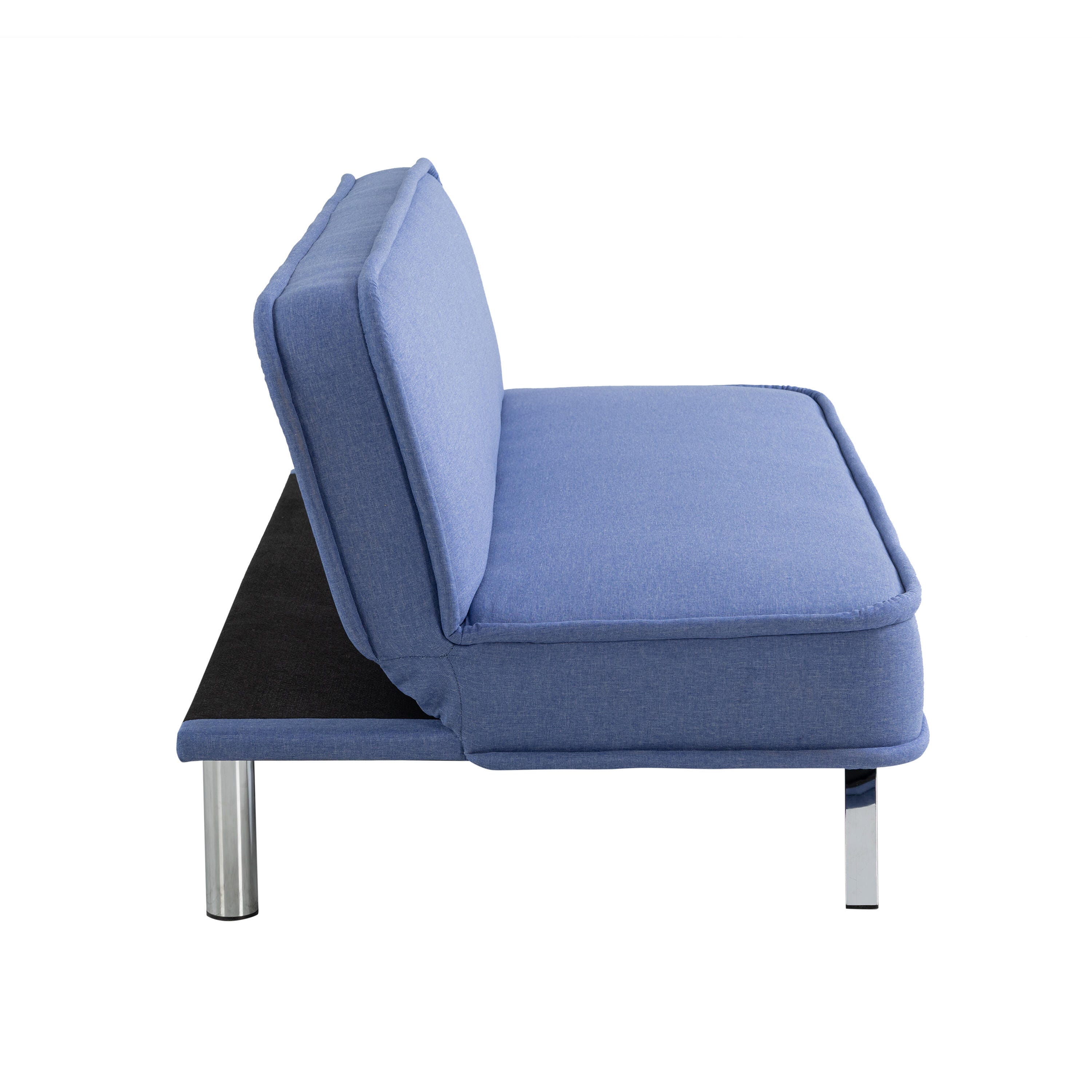 Serta Trent Futon, Blue, large