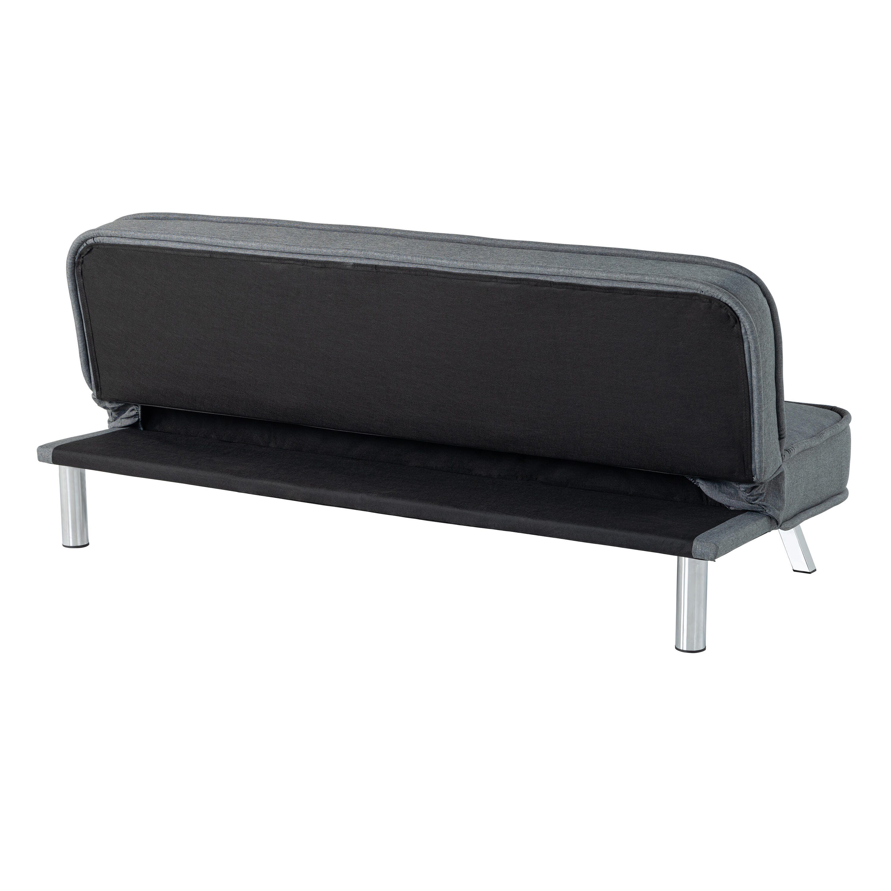 Serta Trent Futon, Charcoal, large
