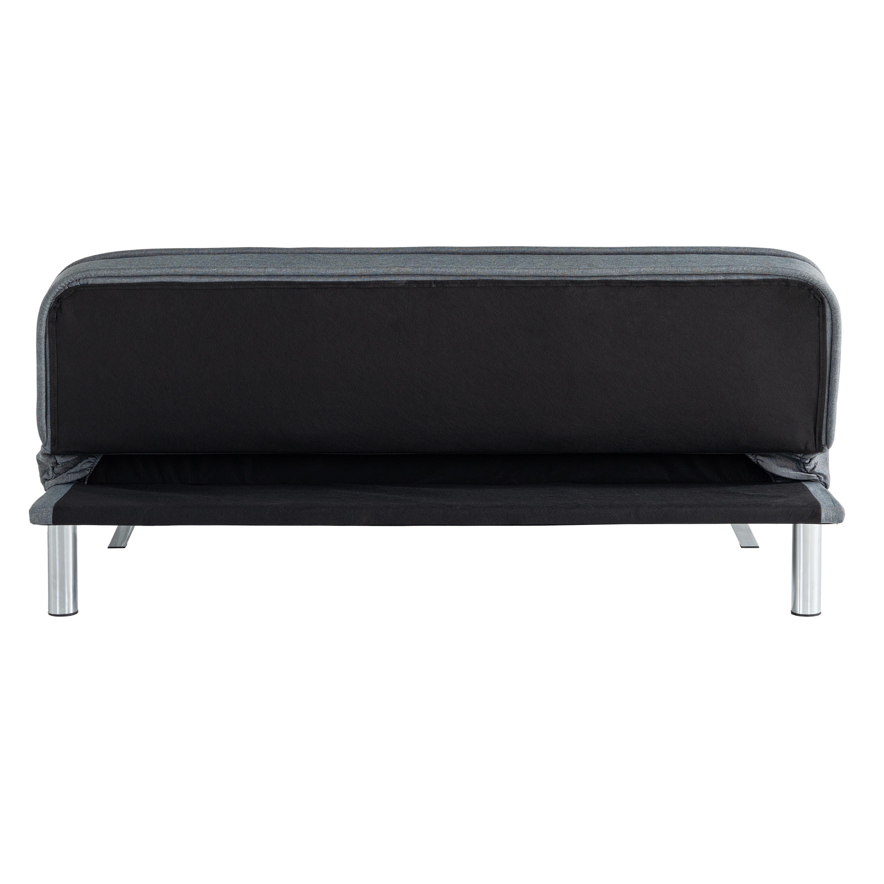 Serta Trent Futon, Charcoal, large
