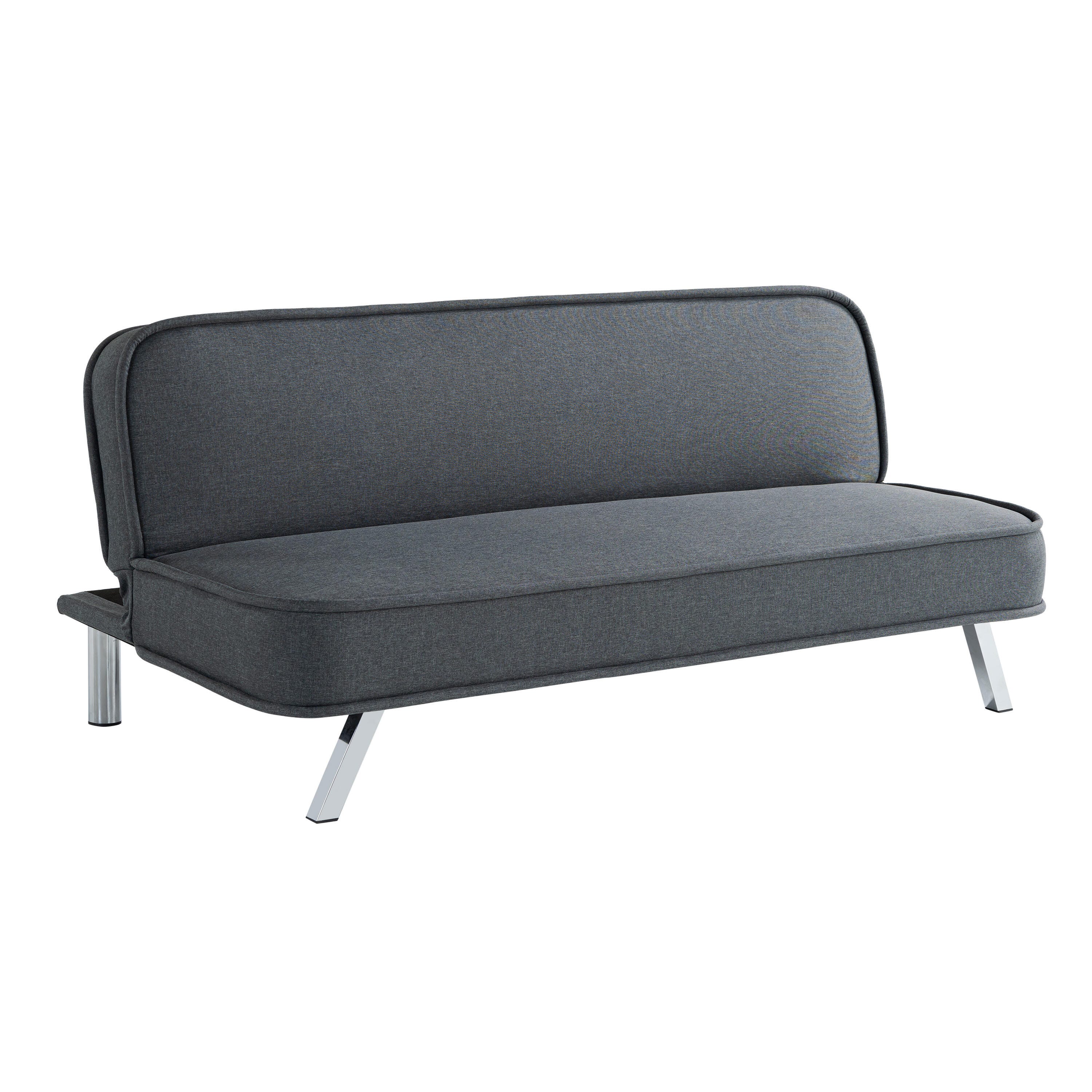 Serta Trent Futon, Charcoal, large