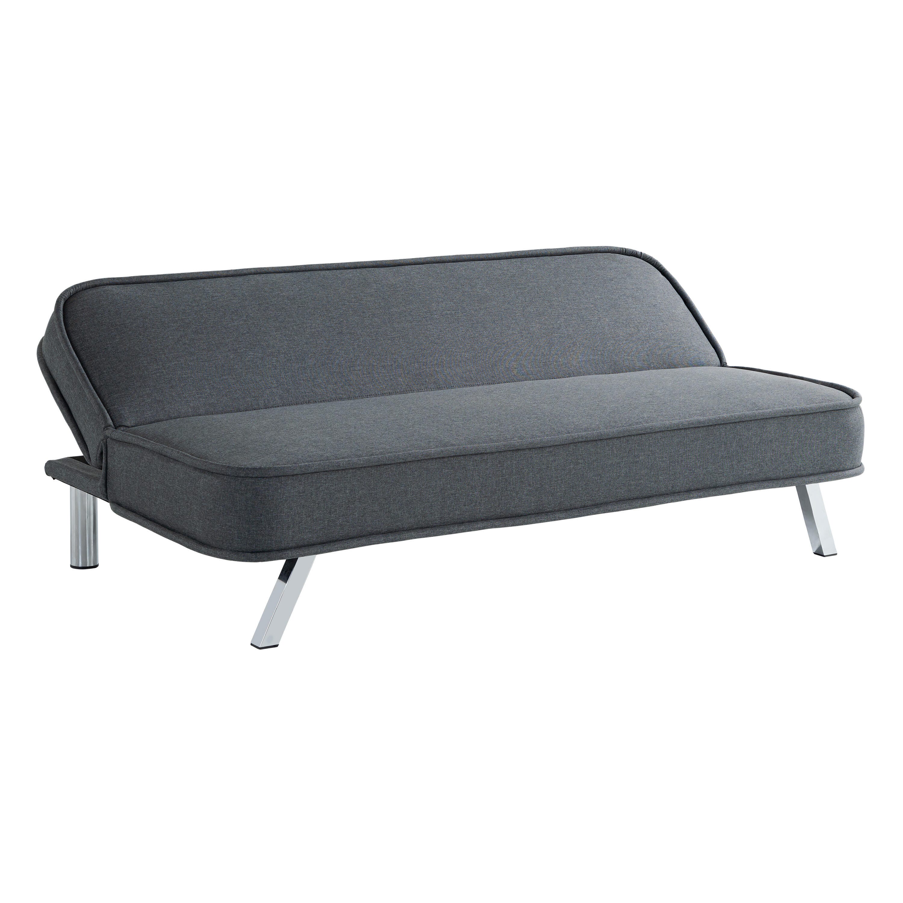 Serta Trent Futon, Charcoal, large