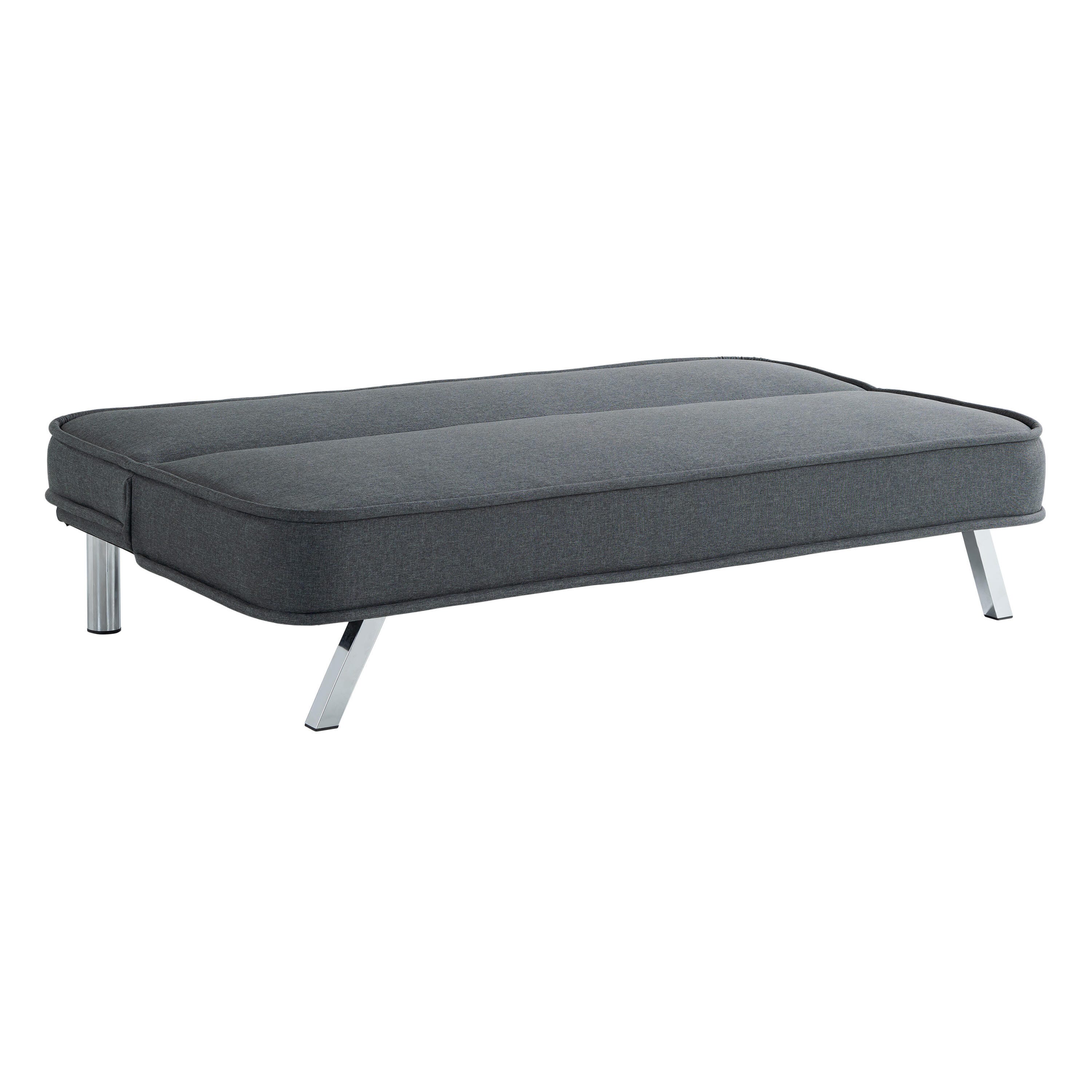 Serta Trent Futon, Charcoal, large