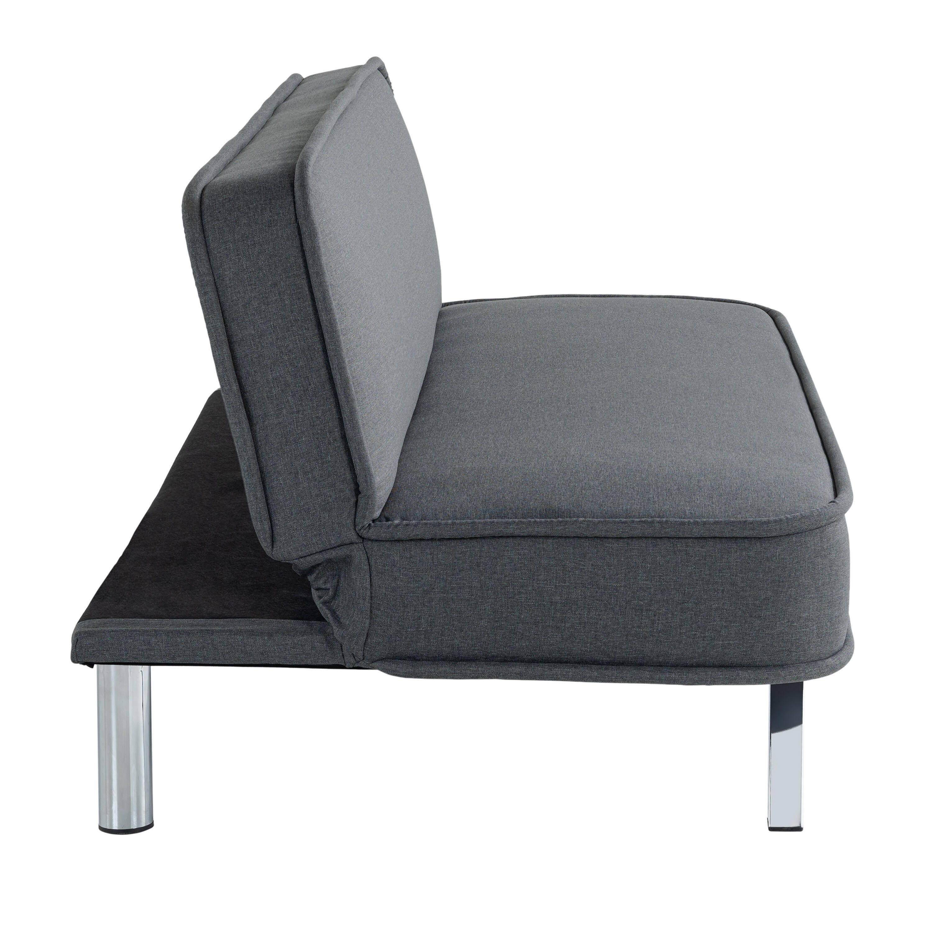 Serta Trent Futon, Charcoal, large
