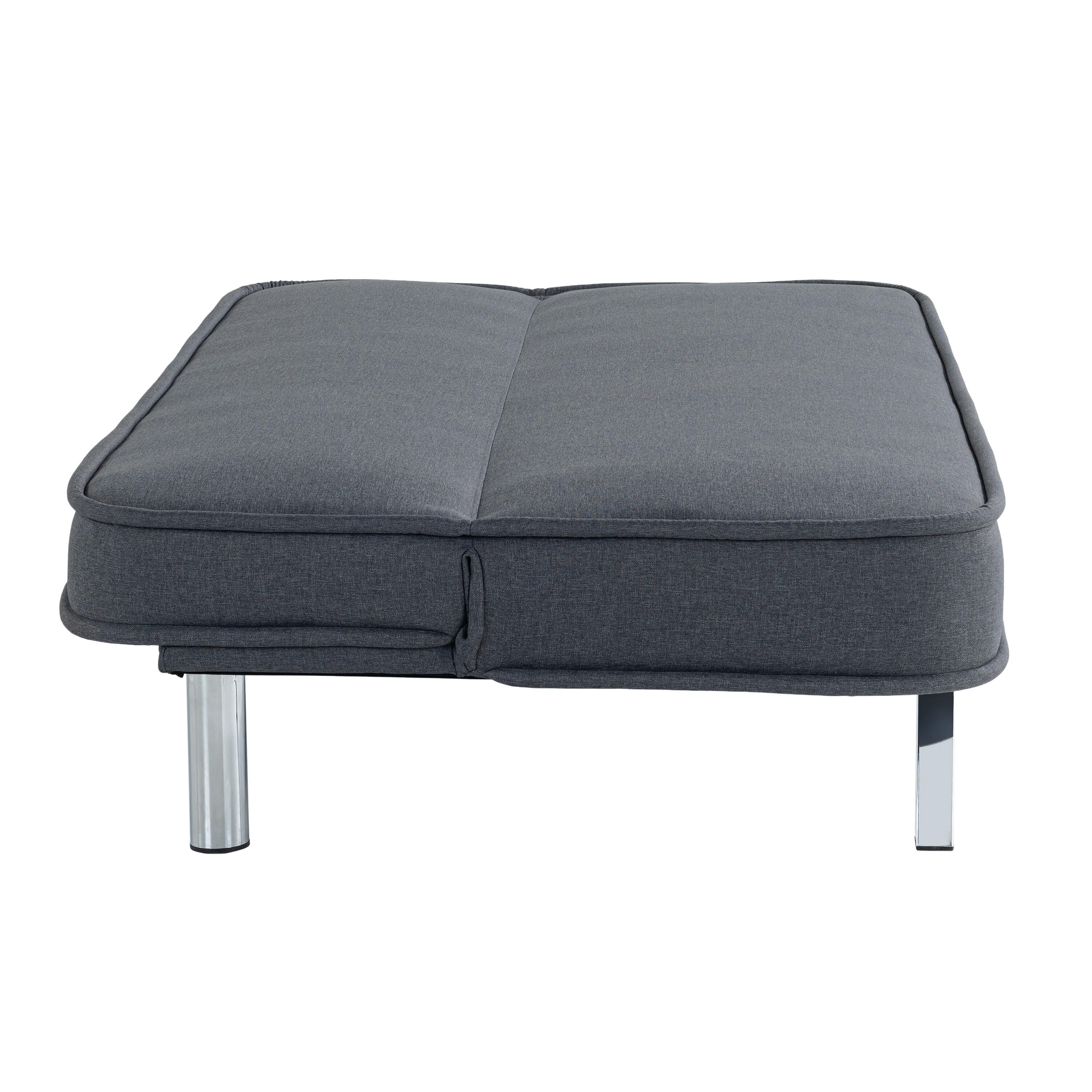 Serta Trent Futon, Charcoal, large