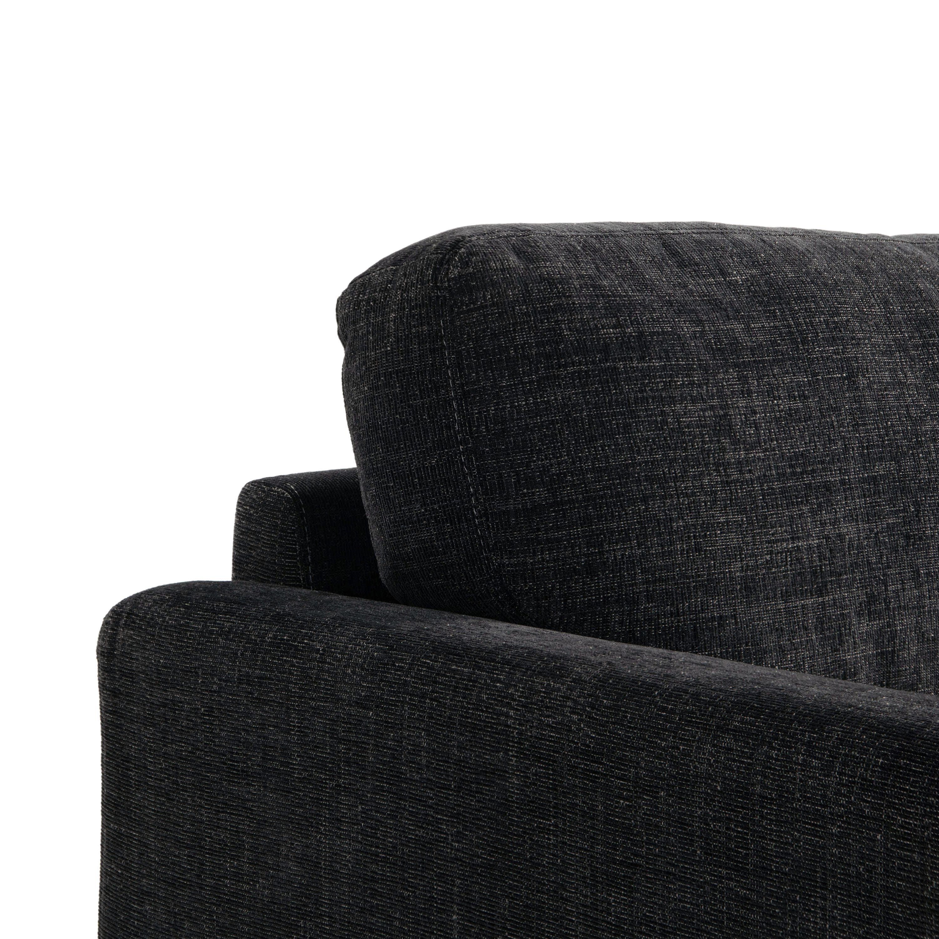 Studio Living Morgan Sofa, Black, large