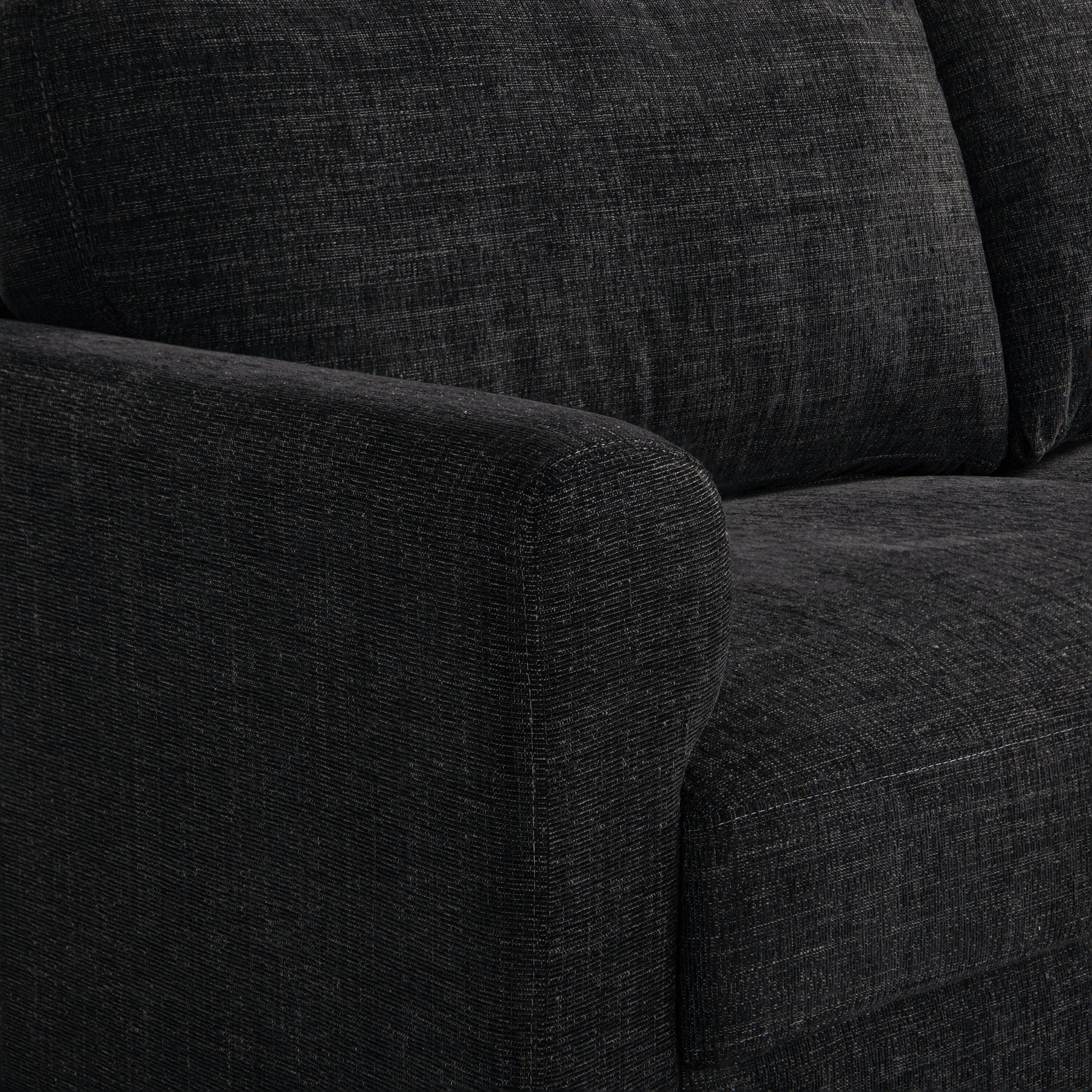 Studio Living Morgan Sofa, Black, large