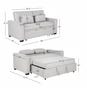 Linon Verra Full Sofa Sleeper, , large