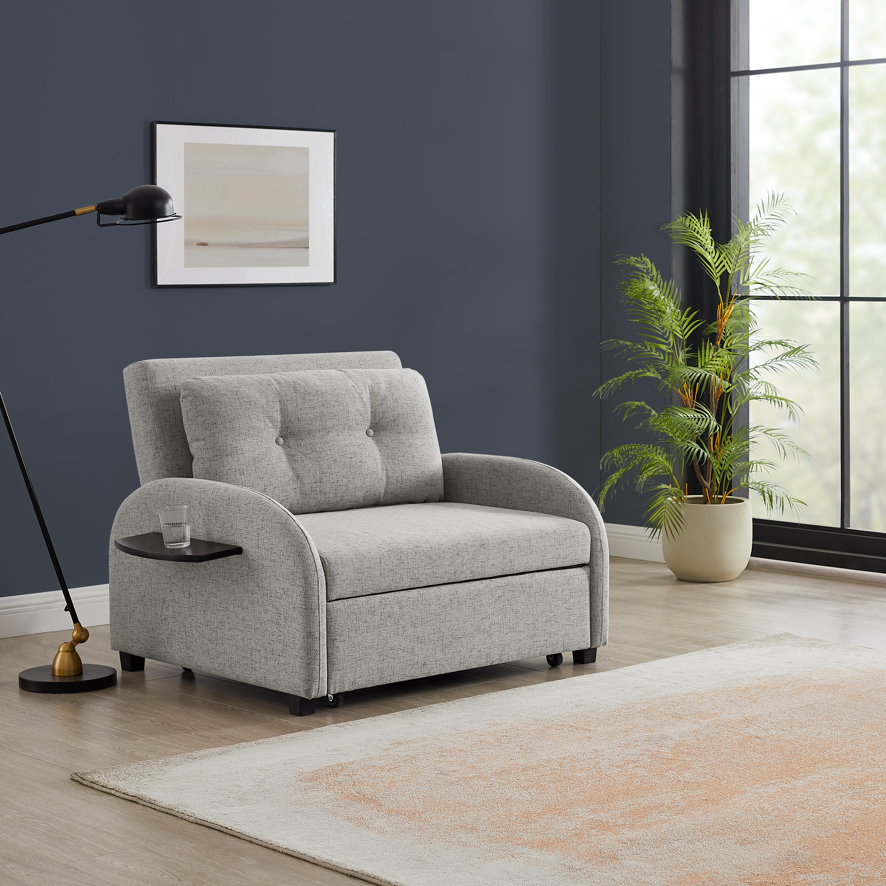Linon Merri Convertible Chair, , rollover