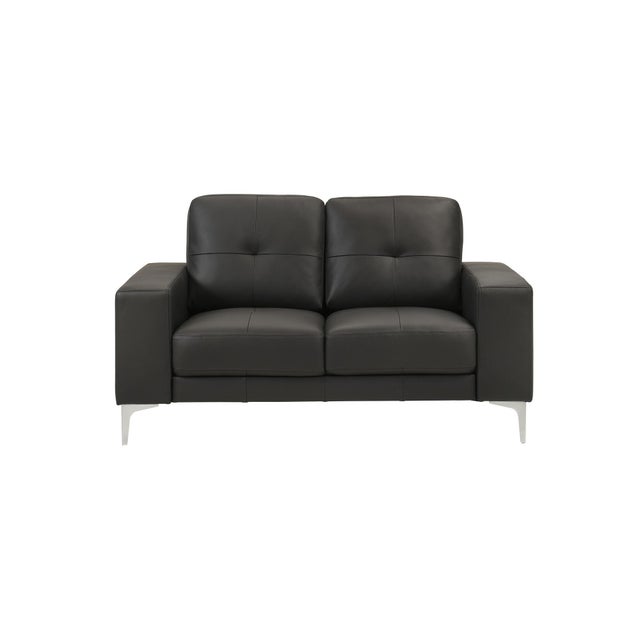 Armen Living Faelin Leather Loveseat