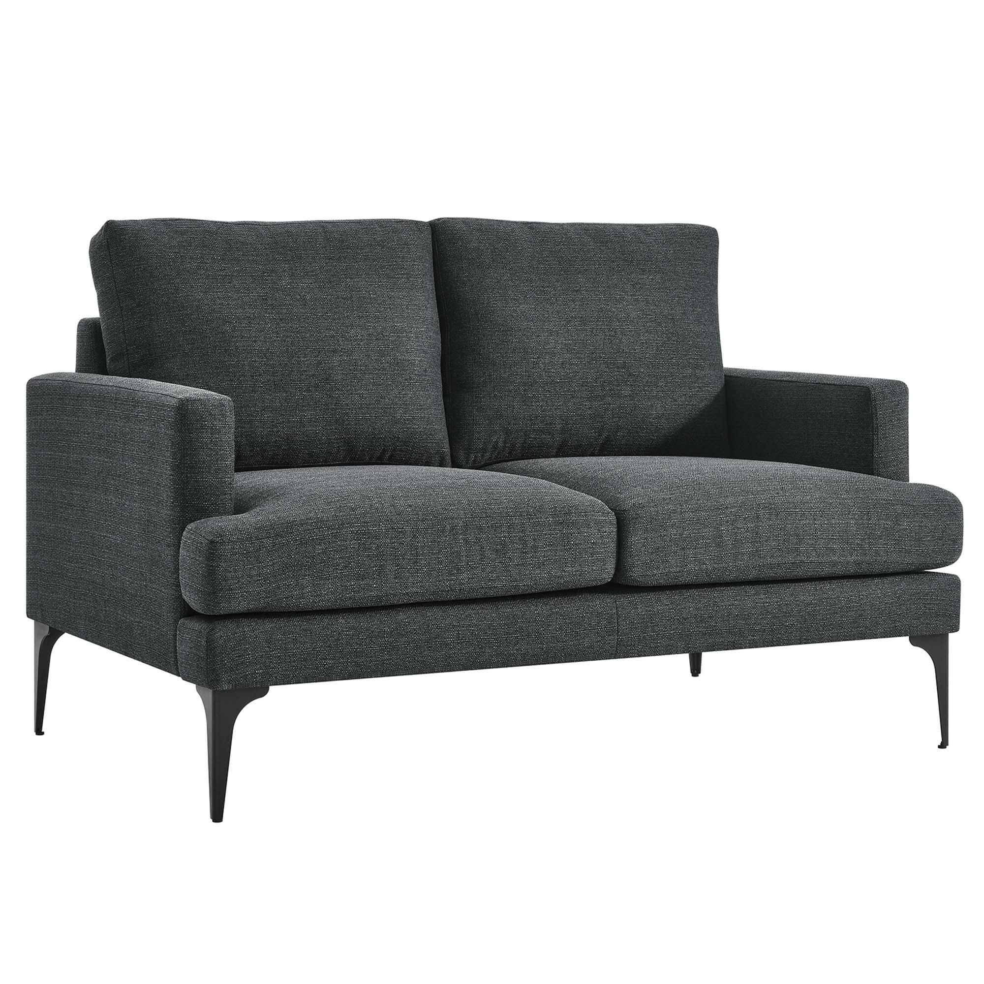 Modway Evermore Loveseat, Gray, large