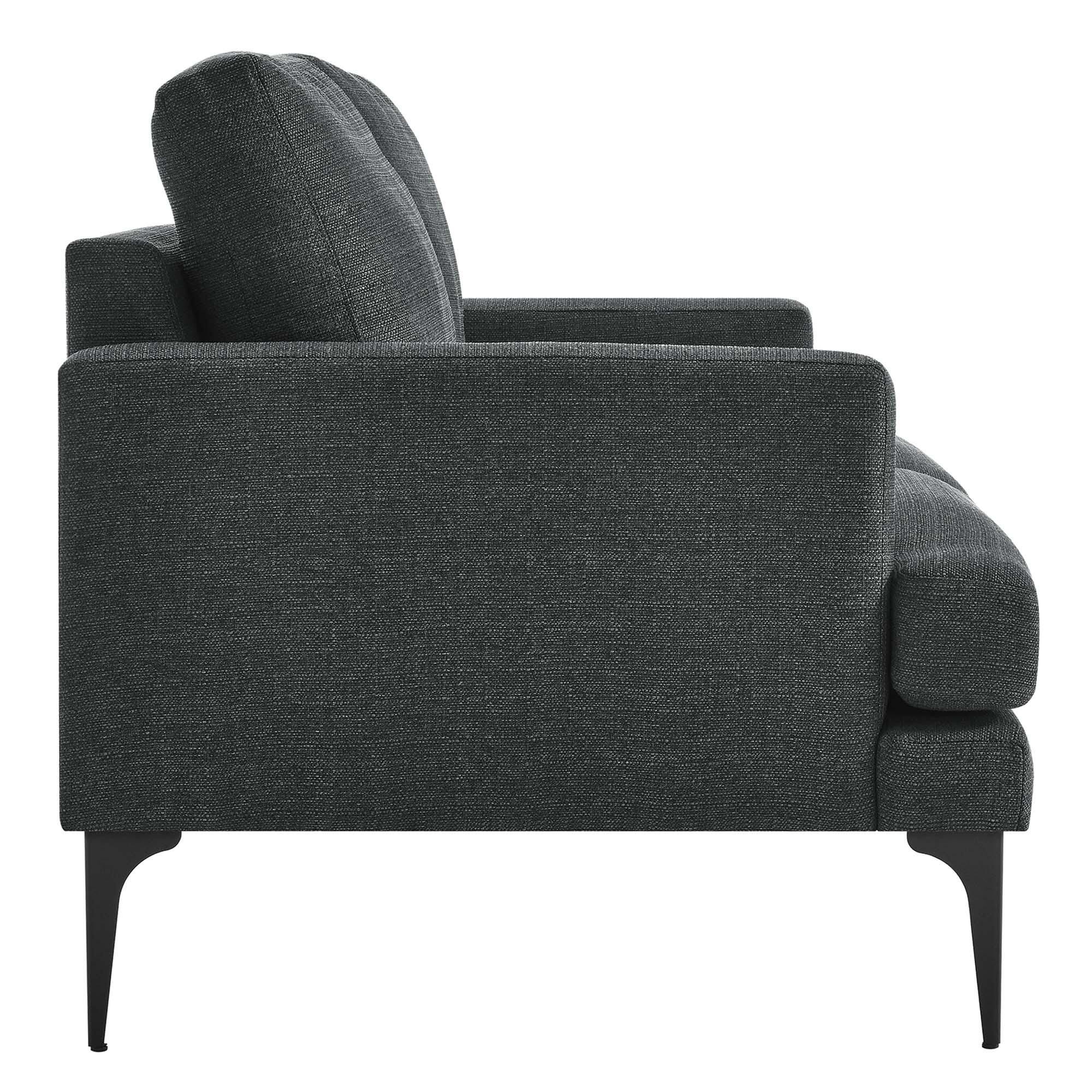 Modway Evermore Loveseat, Gray, large