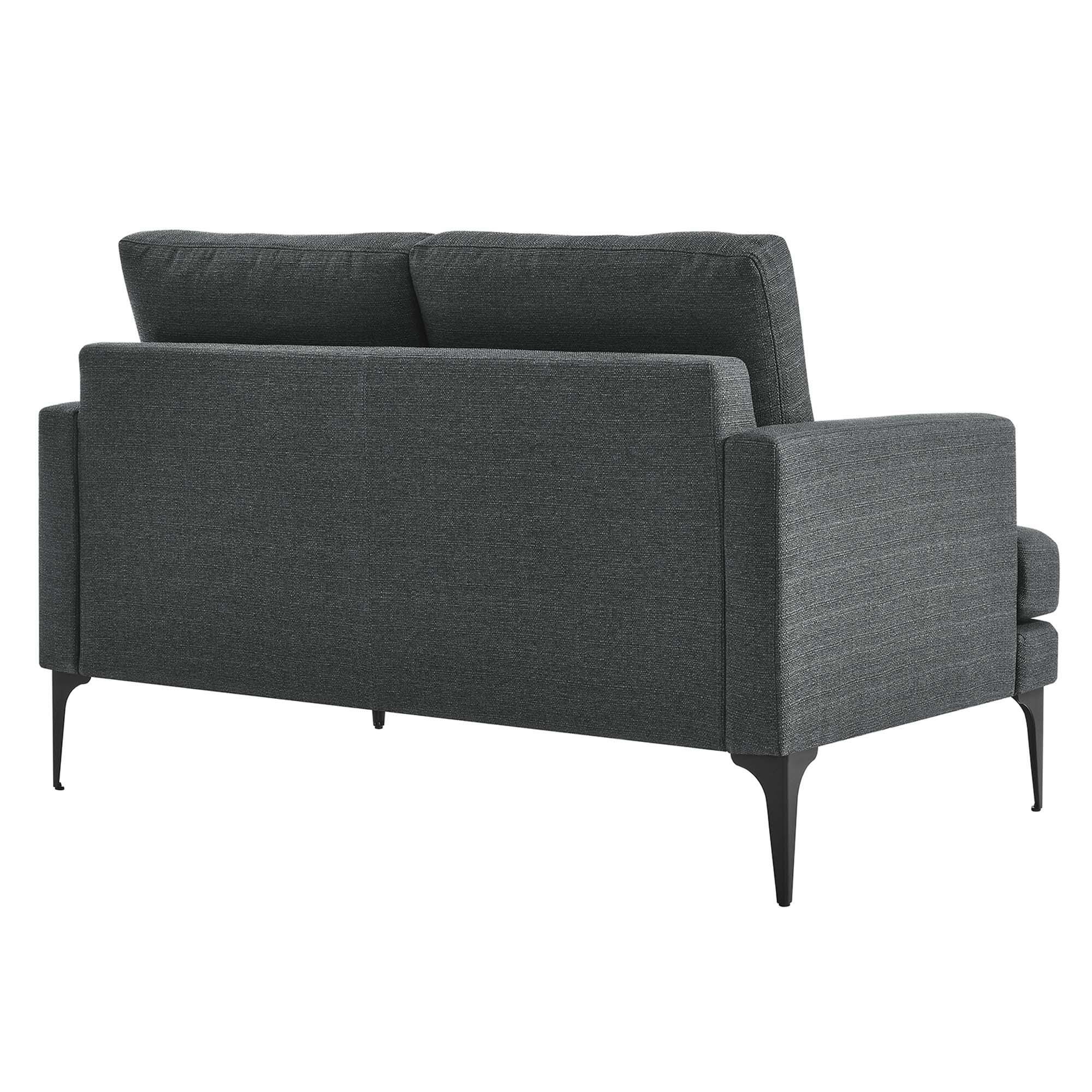Modway Evermore Loveseat, Gray, large