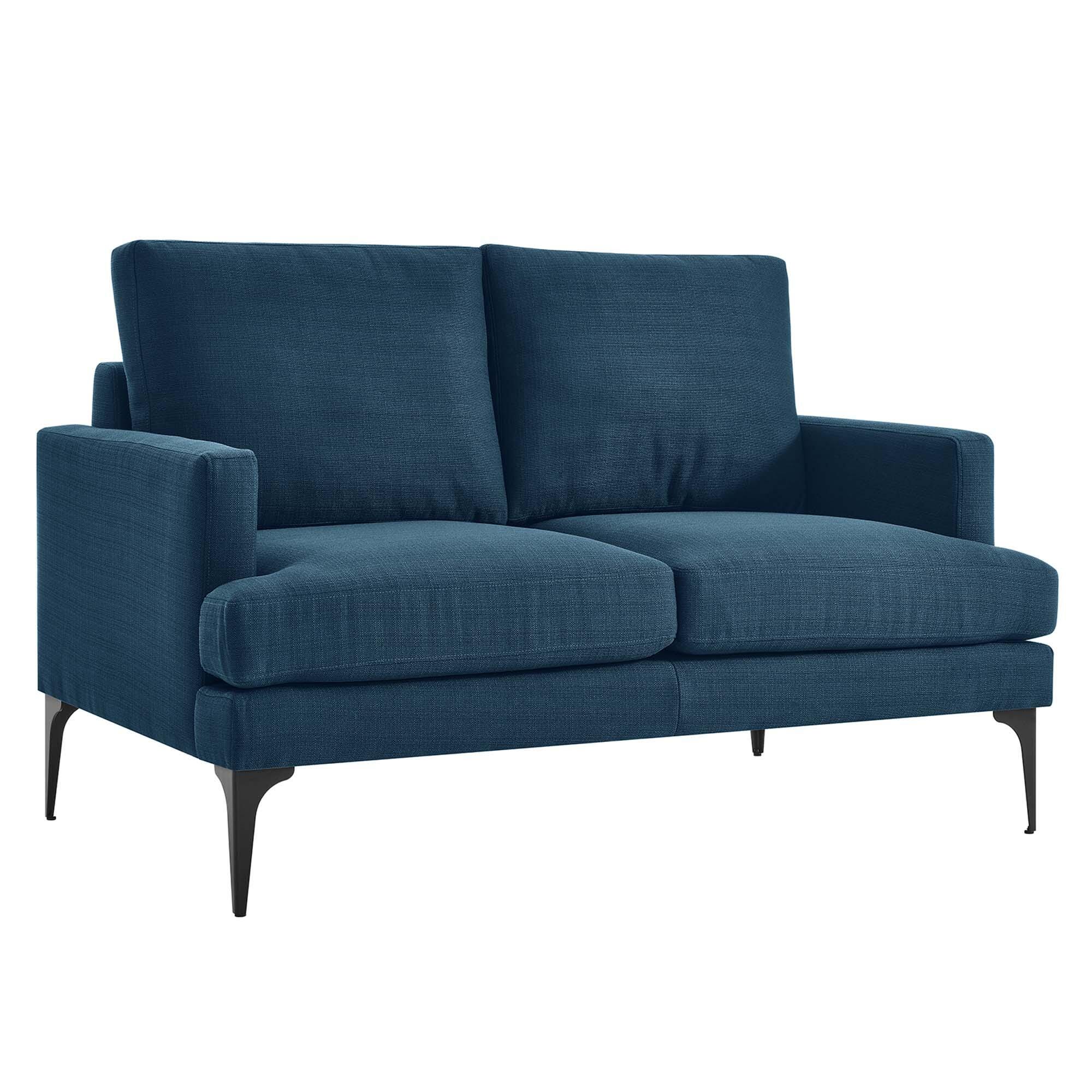 Modway Evermore Loveseat, Azure, large