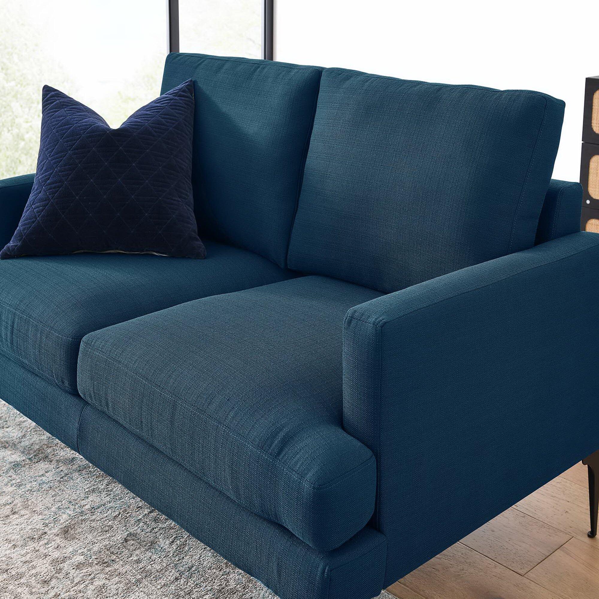 Modway Evermore Loveseat, Azure, large