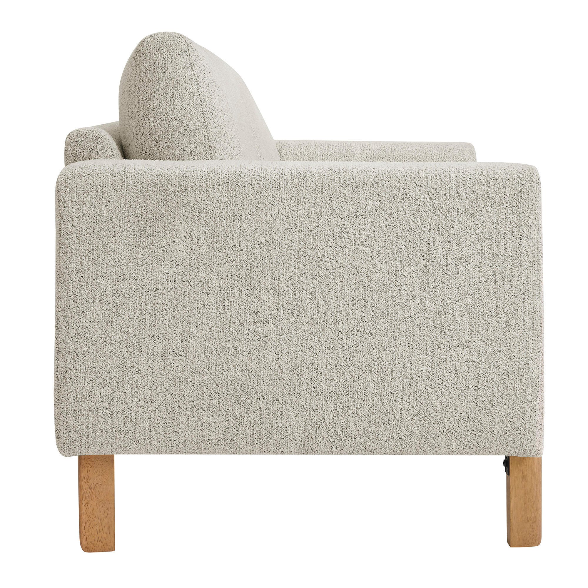 Modway Hawken Loveseat, Parchment/Beech, large