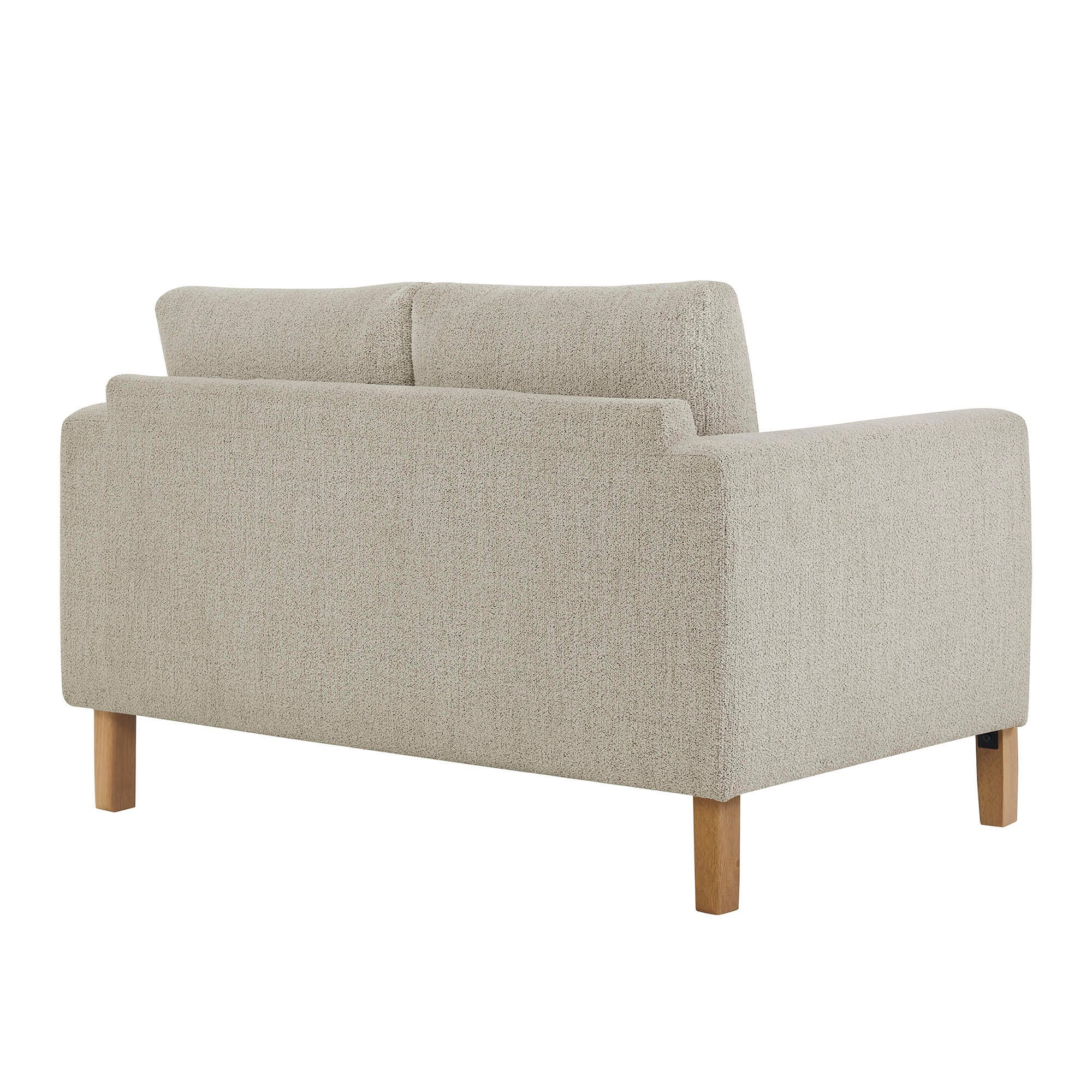 Modway Hawken Loveseat, Parchment/Beech, large