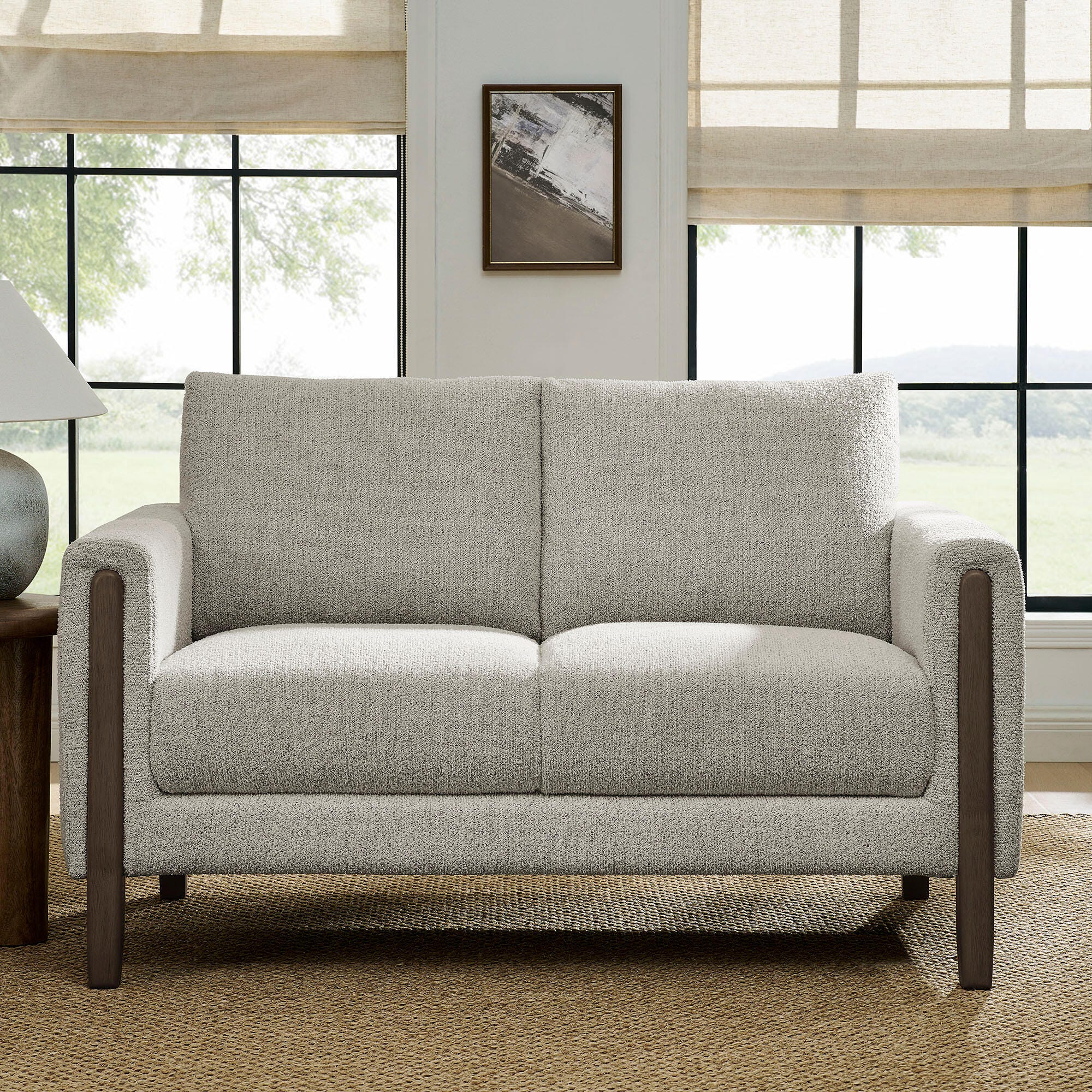 Modway Hawken Loveseat, Parchment/Espresso, rollover