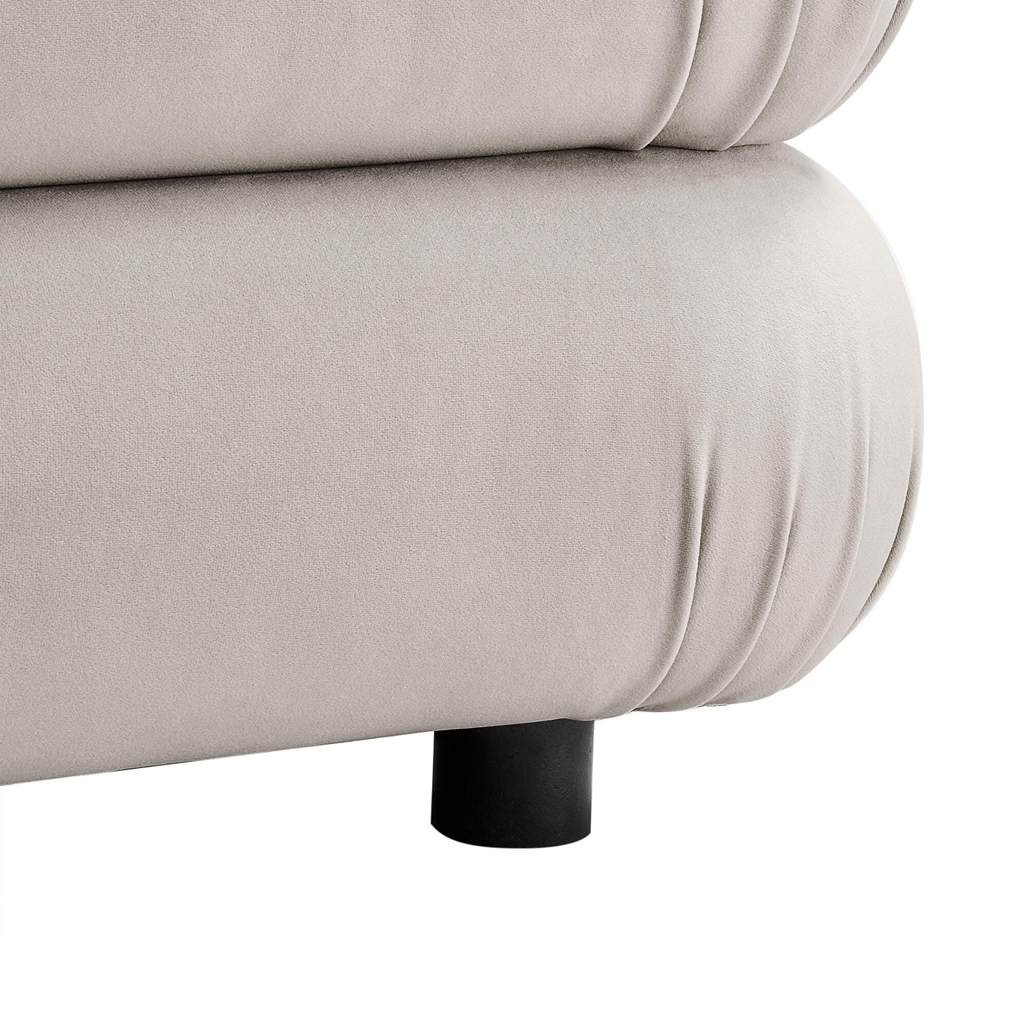 Modway Jubilee Ottoman, Almond, large
