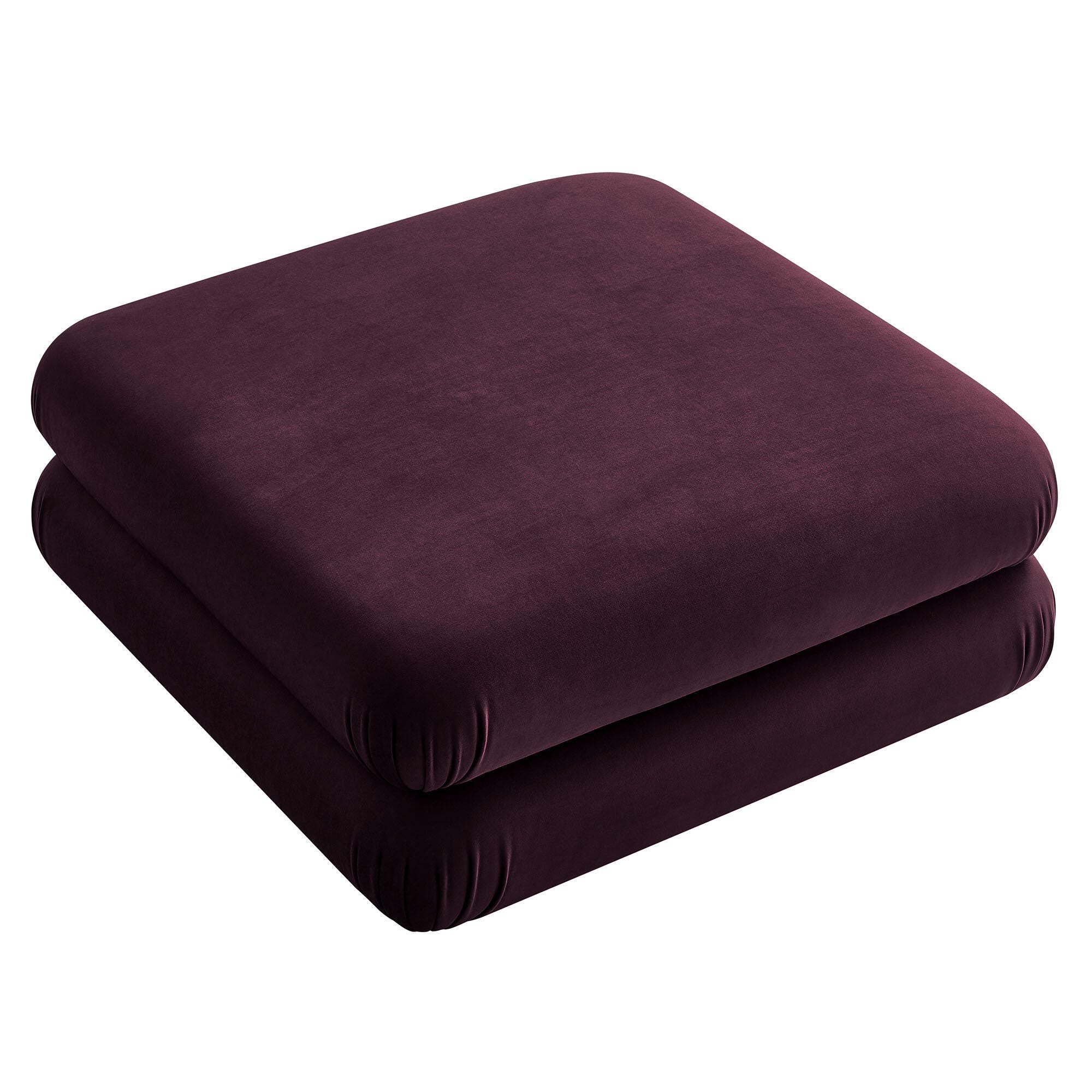 Modway Jubilee Ottoman, Mulberry, large