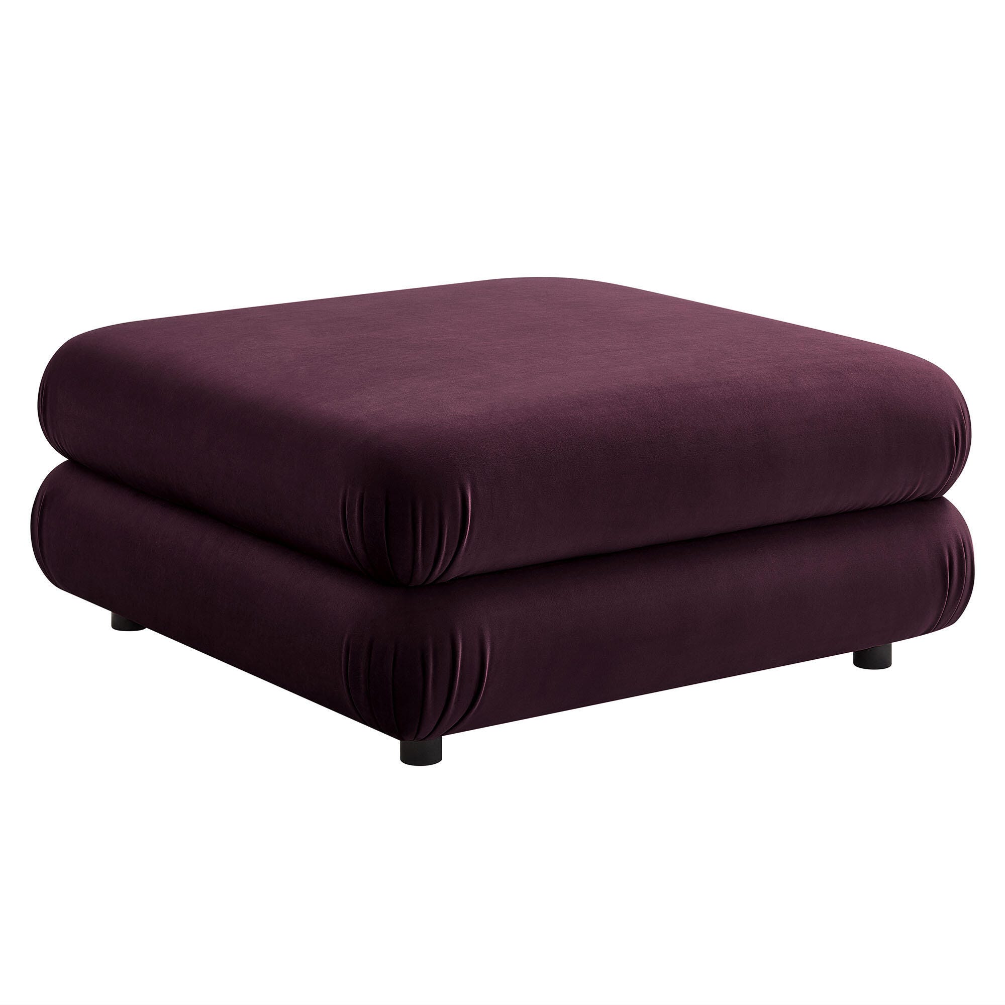 Modway Jubilee Ottoman, Mulberry, large