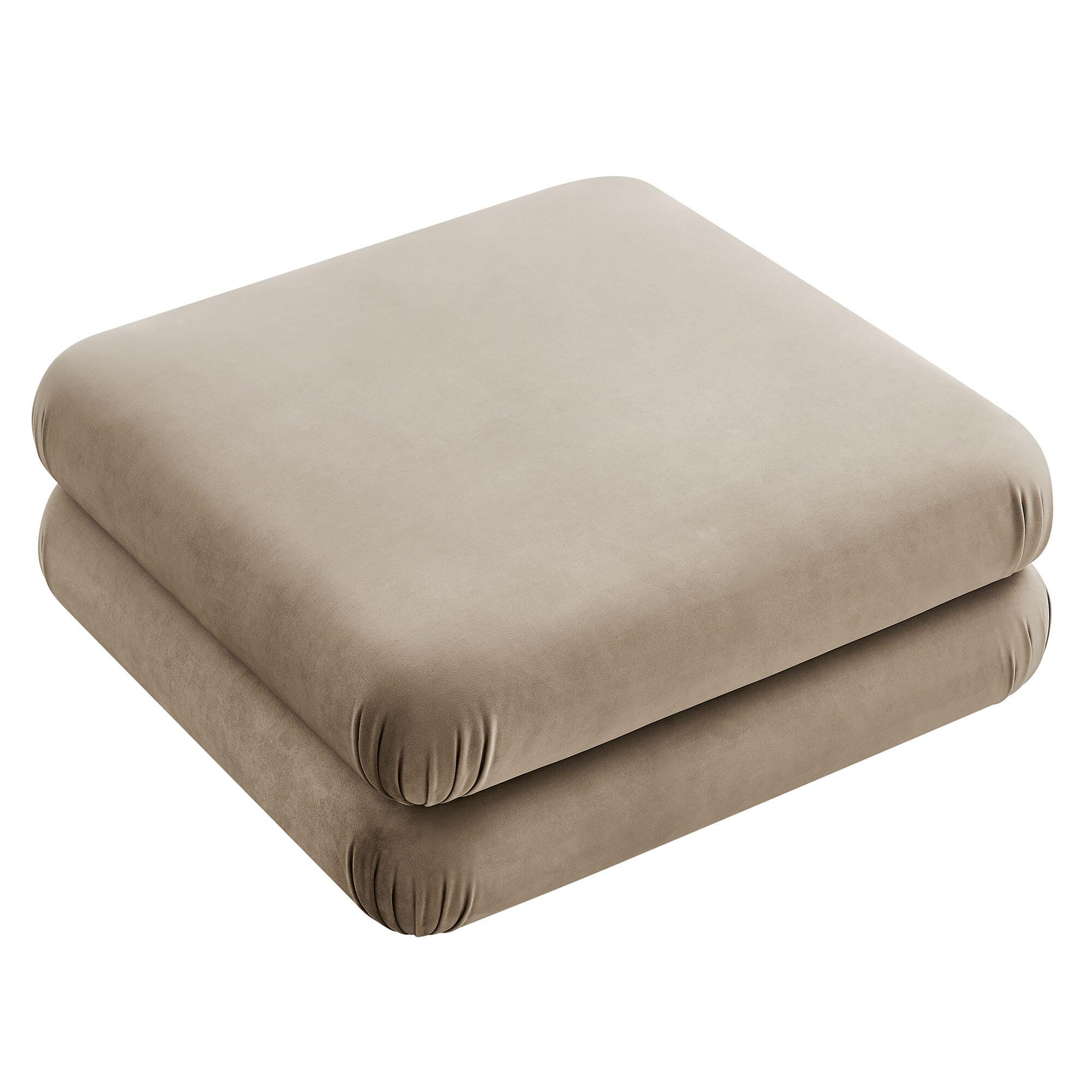 Modway Jubilee Ottoman, Taupe, large