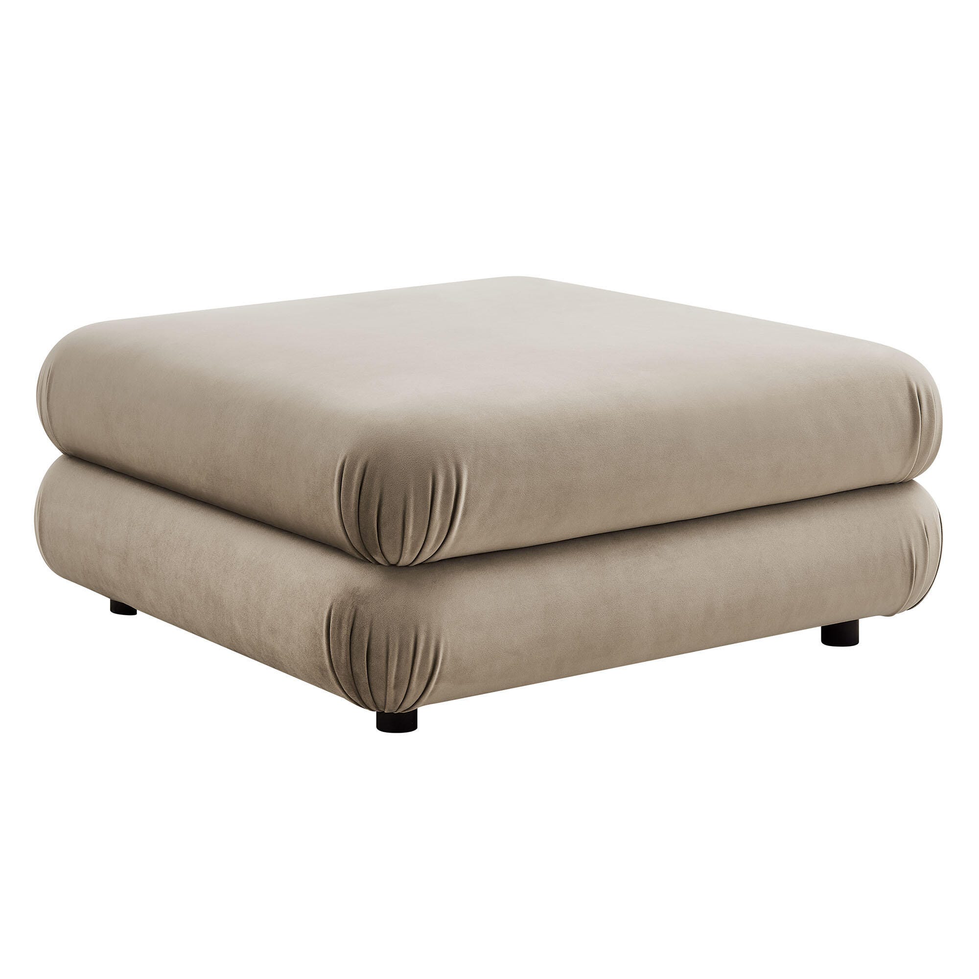 Modway Jubilee Ottoman, Taupe, large